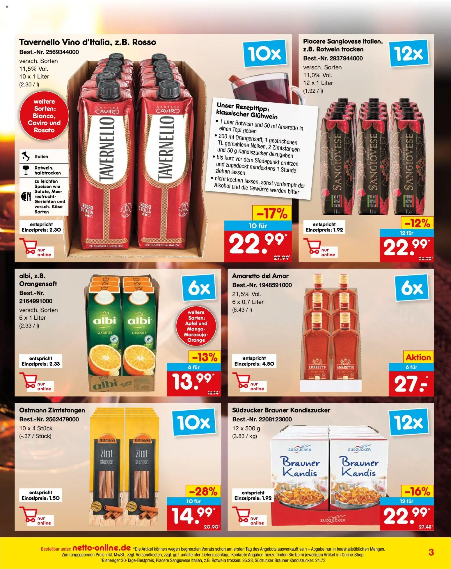 Netto Marken-Discount - Black Friday – gültig ab 01.11.2025 | Seite: 3 | Produkte: Käse, Rotwein trocken, Äpfel, Mango