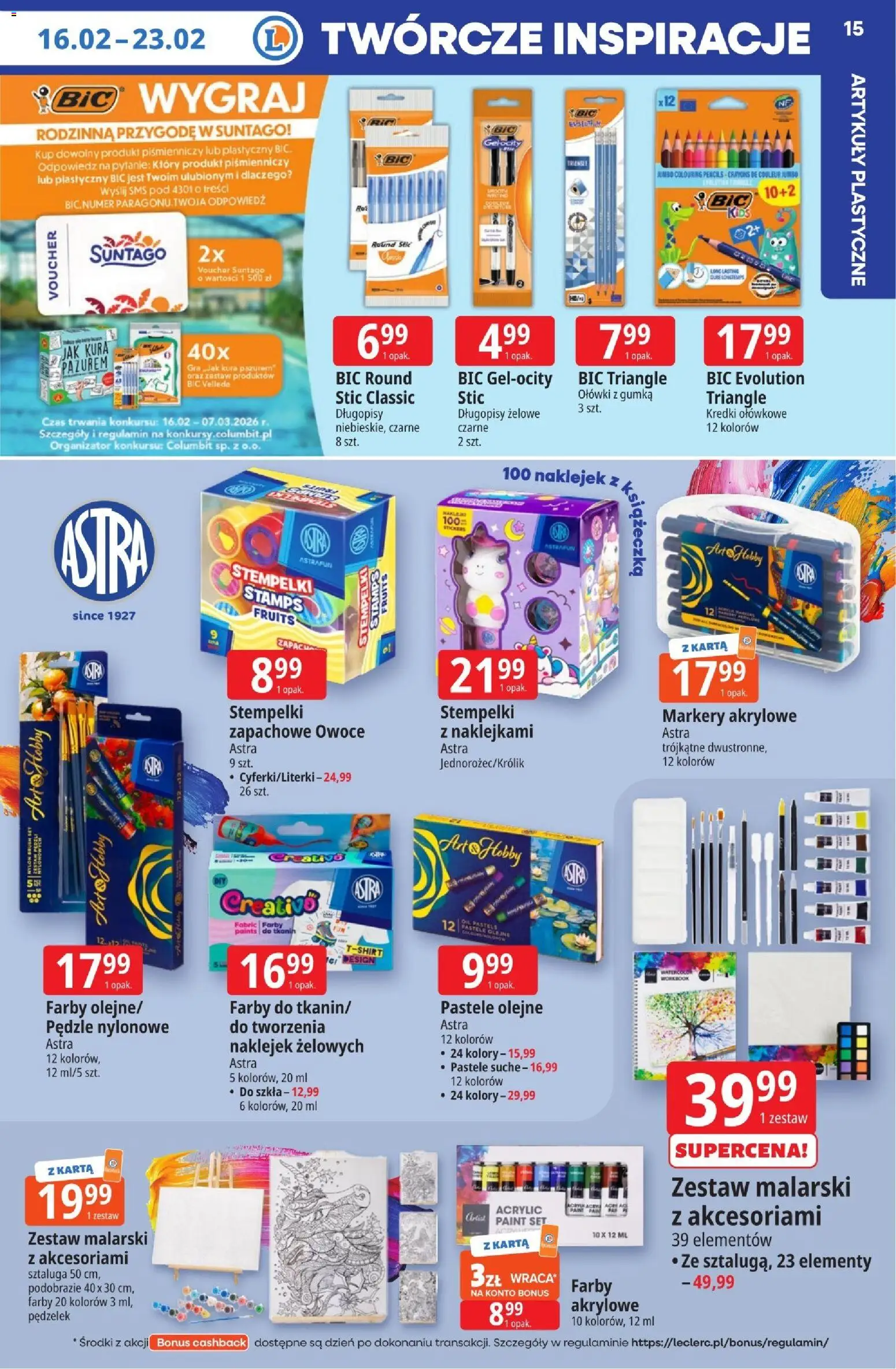 E.Leclerc Gazetka - Radom od 16.02.2026 | Strona: 15 | Produkty: Karta, Gra, Owoce