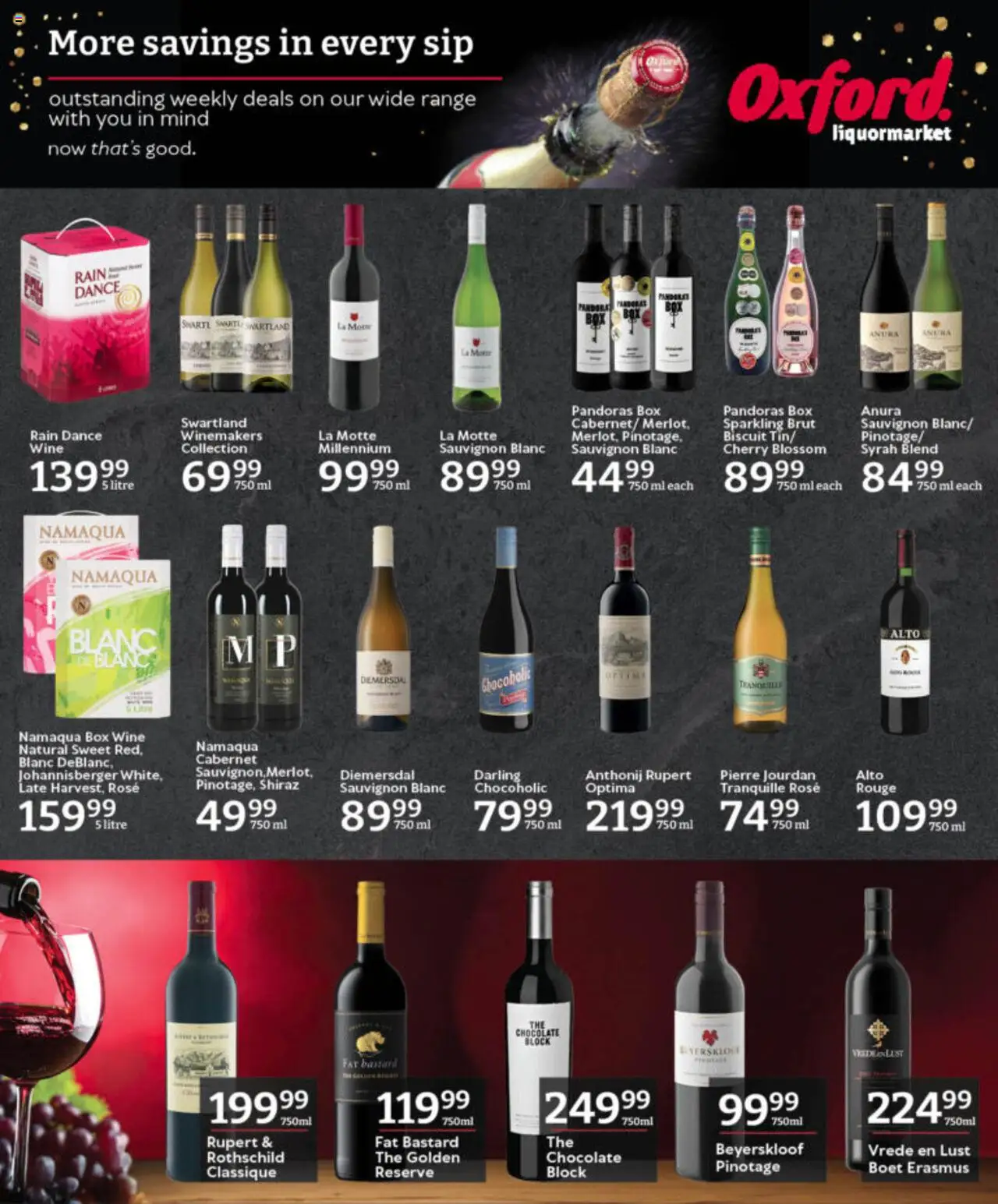 Oxford Freshmarket Specials │ valid from 06.08.2025 | Page: 20 | Products: Box, Chocolate, Wine