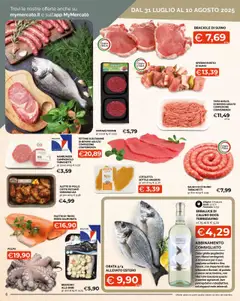 Volantino Mercatò del 31.07.2025 | Pagina: 6 | Prodotti: Trota, Orata, Hamburger, Profumo