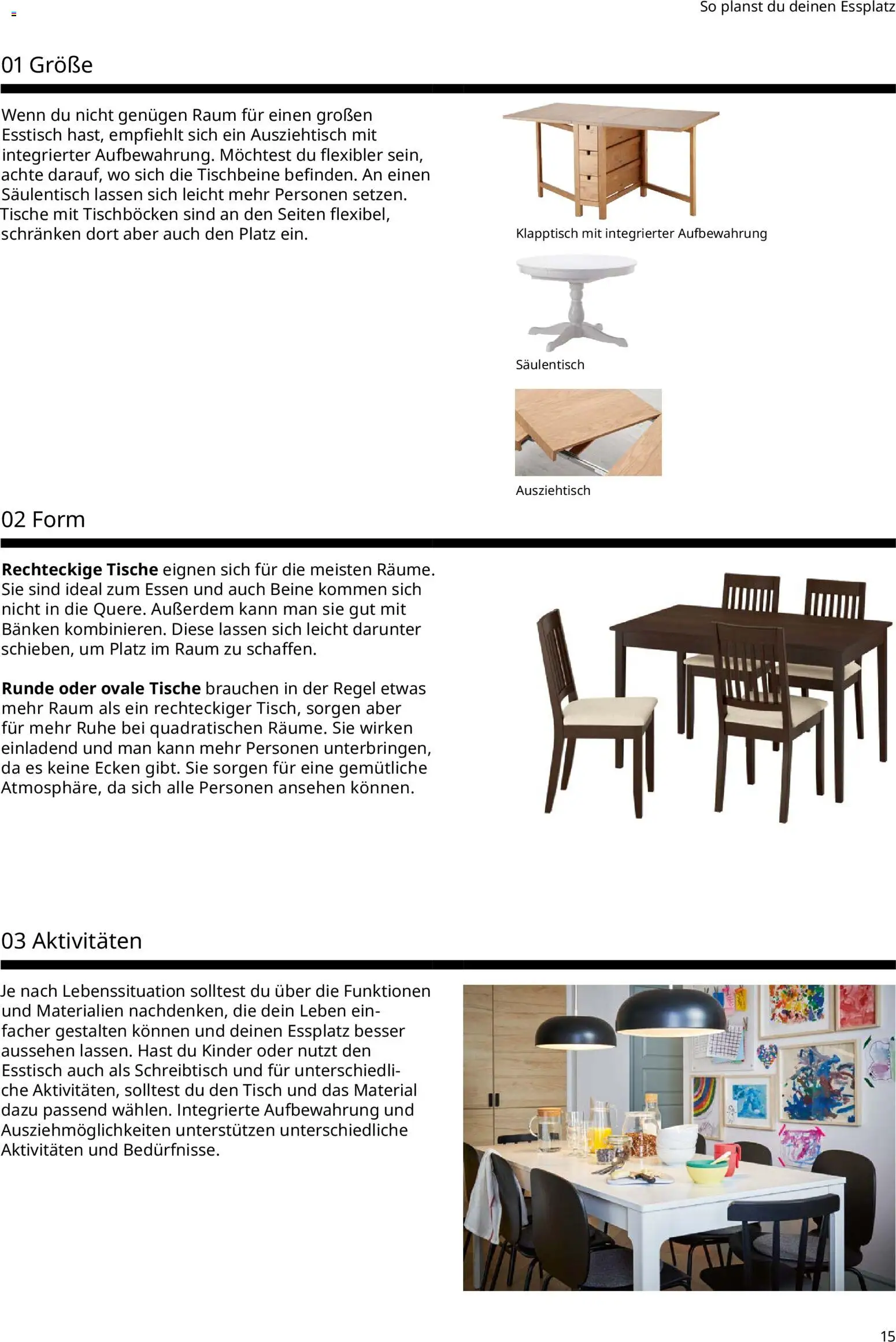 Ikea Essplatz – gültig ab 02.01.2026 | Seite: 15 | Produkte: Esstisch, Tisch