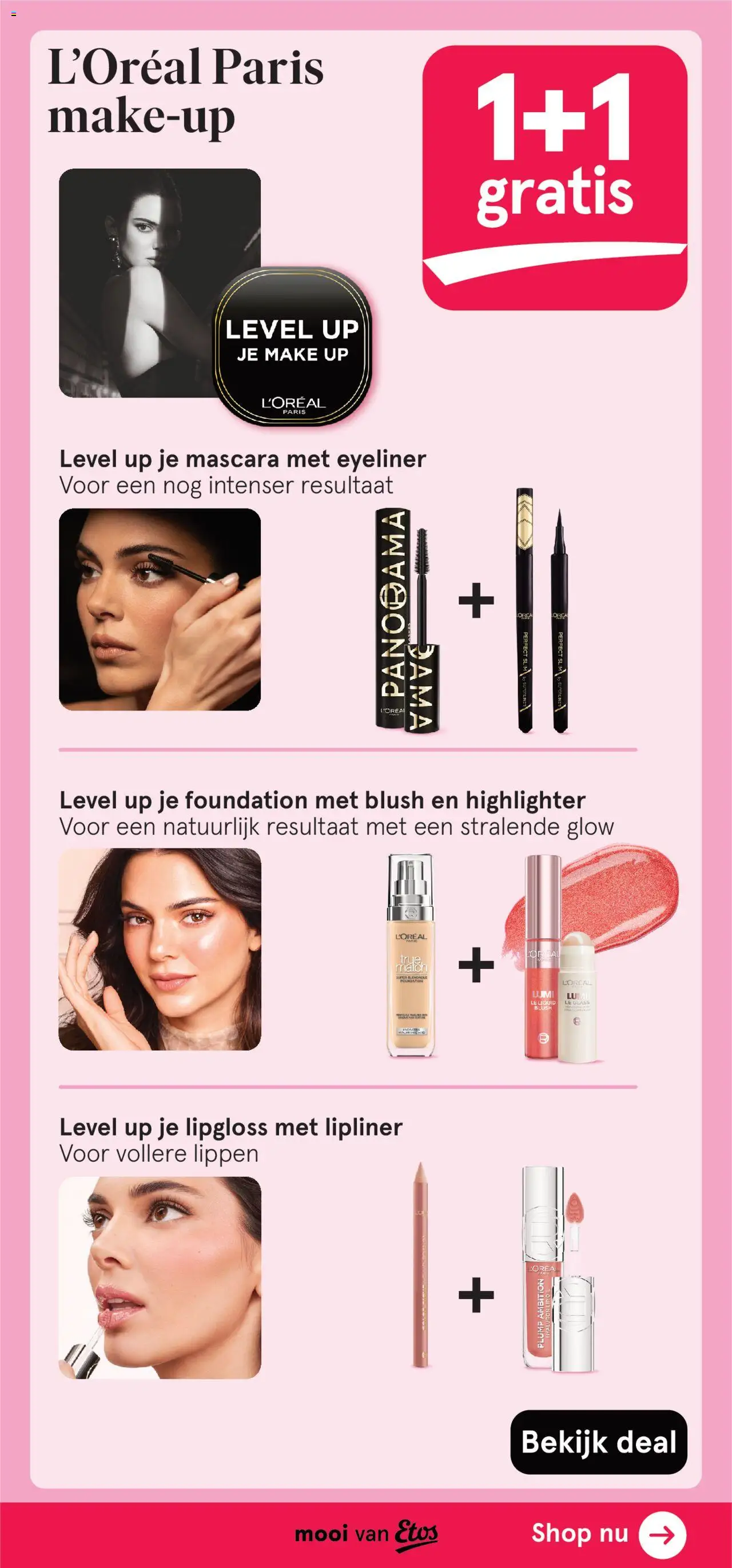  | Pagina: 33 | Producten: Foundation, Mascara, Eyeliner, Lipgloss