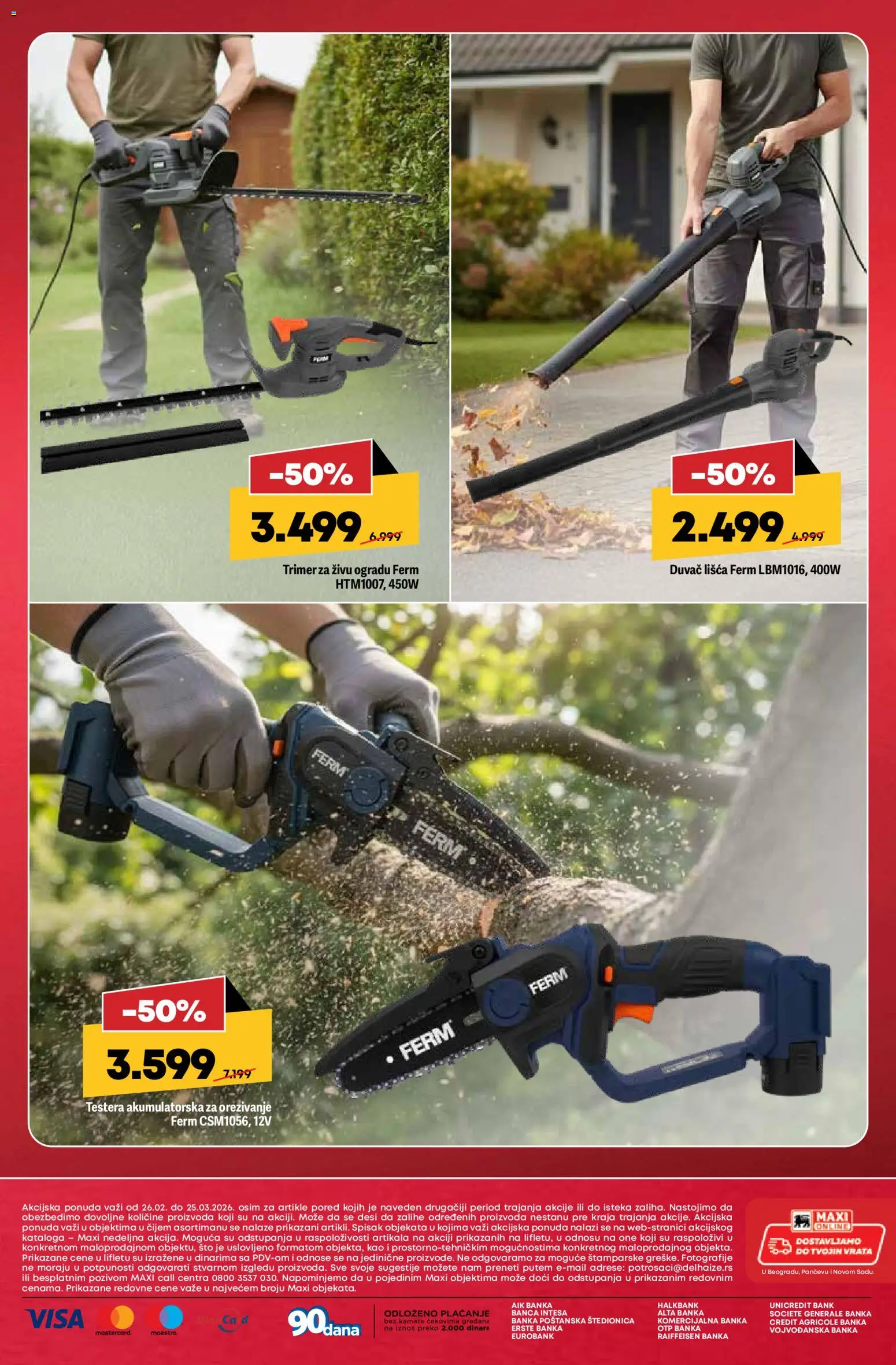 Mega Maxi katalog - važi od 26.02.2026 | Strana: 16 | Proizvode: Sto, Vrata, Trimer