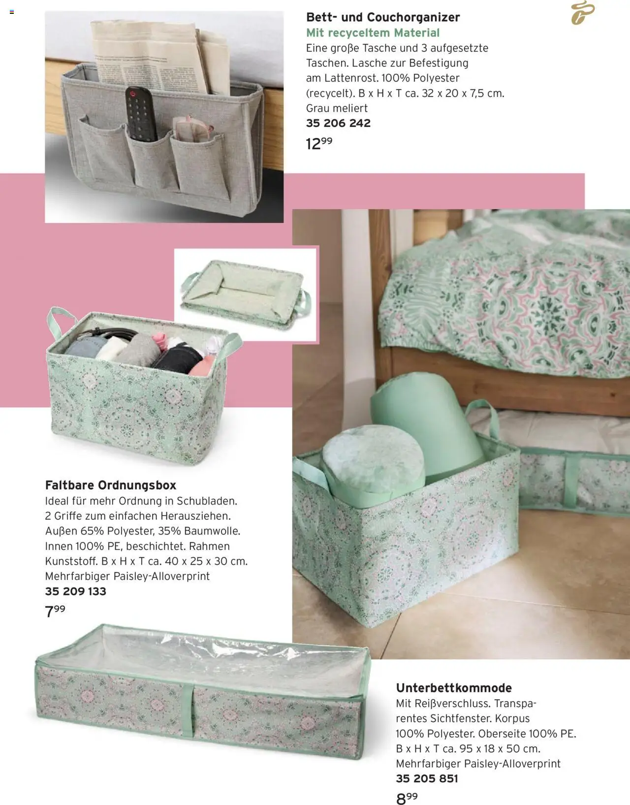 Prospekt Tchibo Sommerträume für zuhause - gültig ab dem 06.08.2025 | Seite: 13 | Produkte: Tasche, Bett