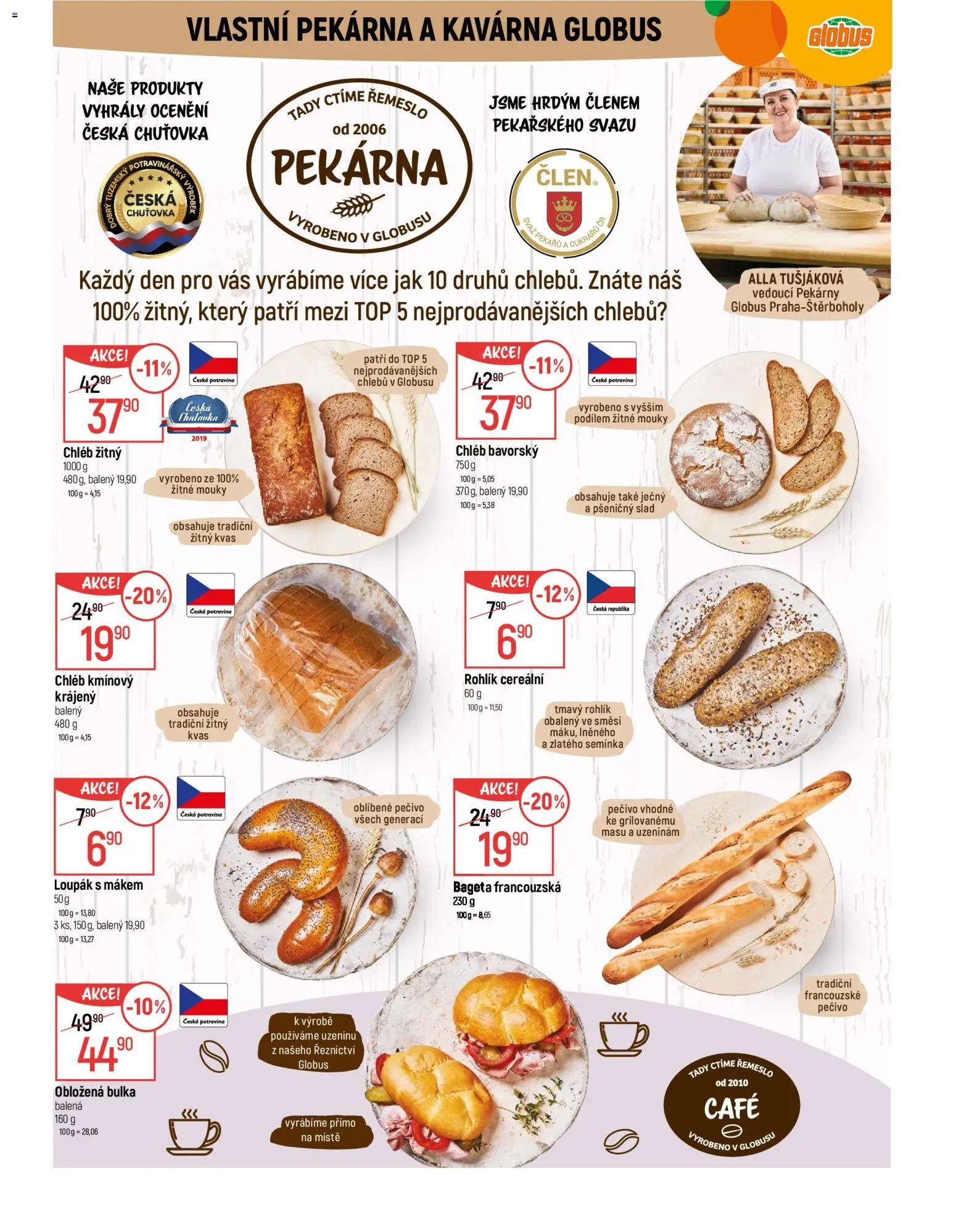 Globus leták - Praha-Štěrboholy od 04.02.2026 | Strana: 6 | Produkty: Globus, Chléb, Pečivo, Semínka