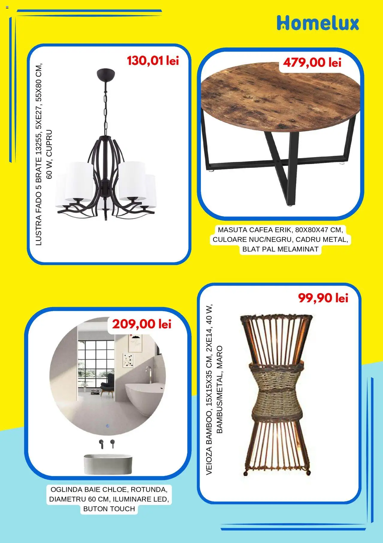 Catalog Homelux – valabil de la 01.05.2025 | Pagină: 4 | Produse: Bucătărie, Covor