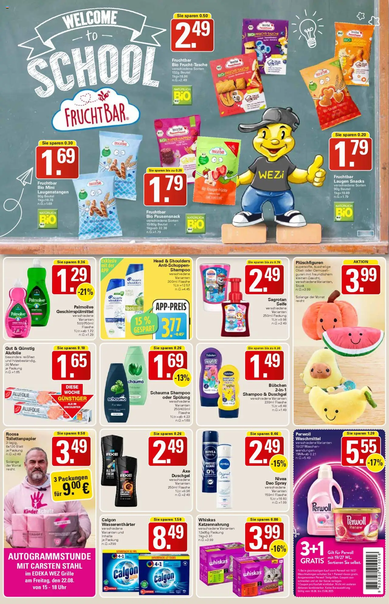 WEZ Prospekt - gültig ab dem 18.08.2025 | Seite: 15 | Produkte: Shampoo, Apple, Geschirrspülmittel, Toilettenpapier