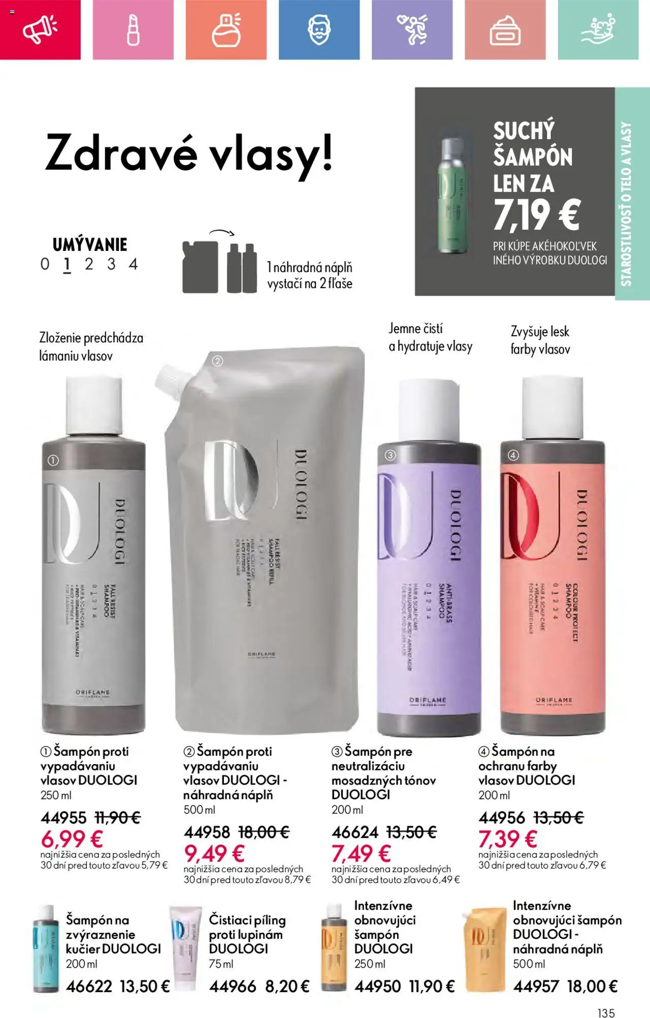 Katalóg Oriflame 9 2025 │ platný od 15.06.2025 | Strana: 135 | Produkty: Šampón