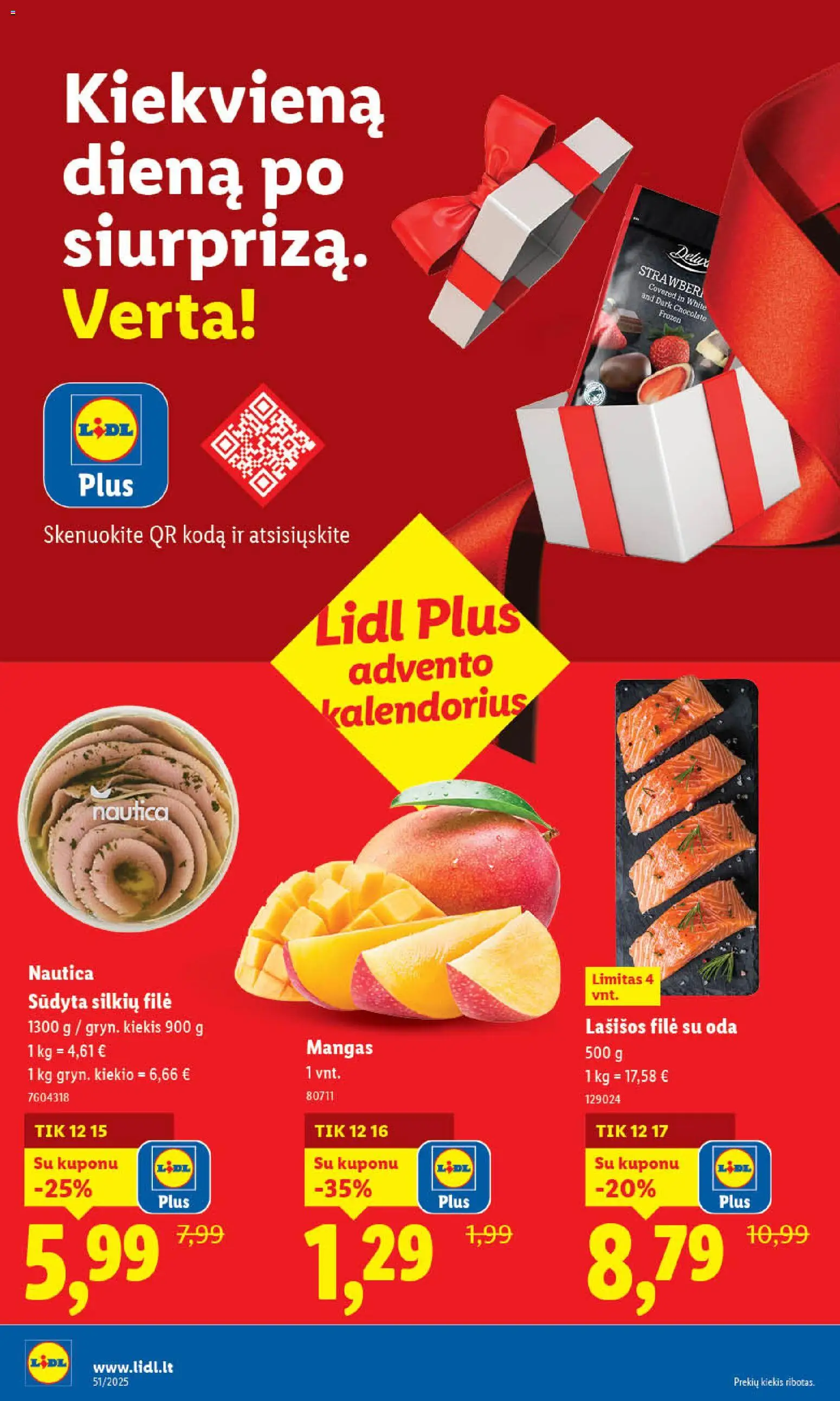 LIDL akcijos nuo 15.12.2025 | Puslapis: 12 | Prekių: Lašišos