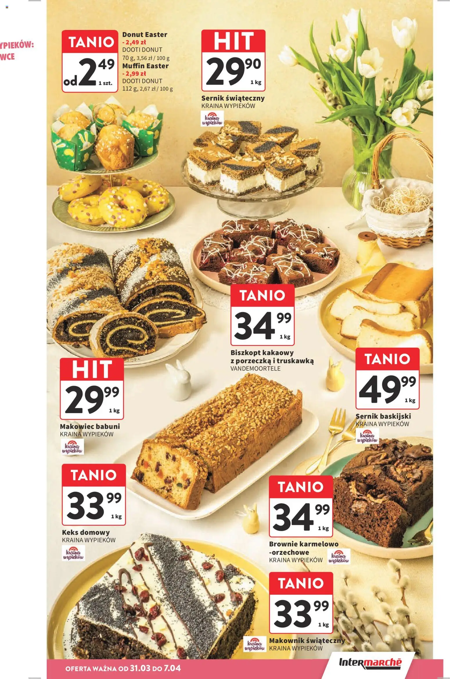 Intermarche gazetka od 31.03.2026 | Strona: 11 | Produkty: Porzeczka, Donut, Brownie