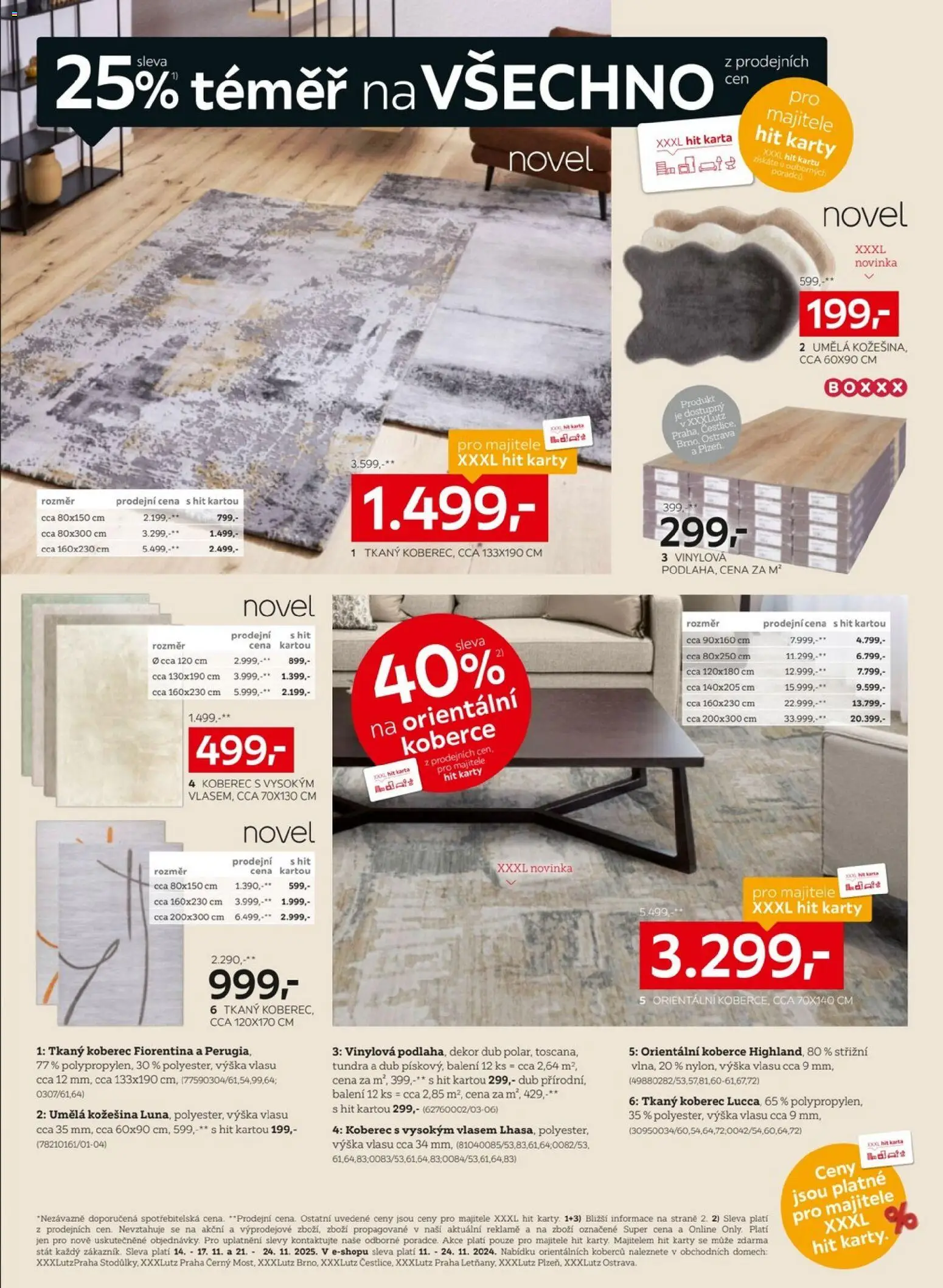 XXXLutz Black Friday od 10.11.2025 | Strana: 14 | Produkty: Umělá kožešina, Koberce, Karty, Koberec