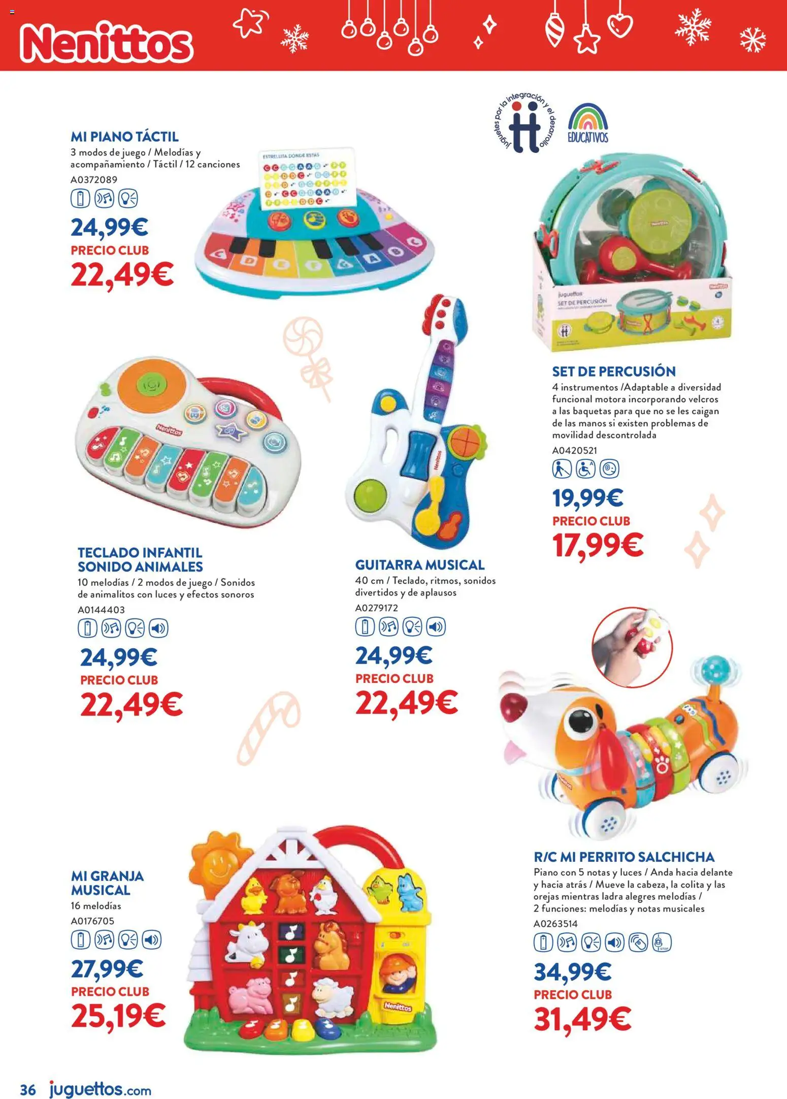 Juguettos catálogo Navidad │ válido desde el 27.10.2025 | Página: 36 | Productos: Teclado, Juguetes