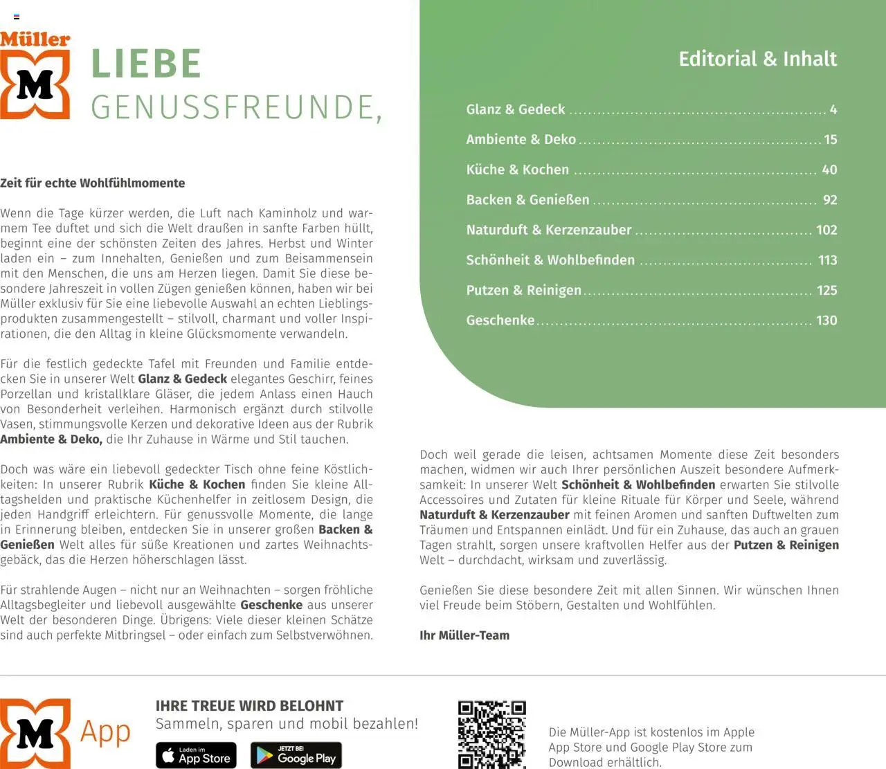 Müller Haushaltskatalog – gültig ab 03.10.2025 | Seite: 3 | Produkte: Tisch, Küche, Apple, Tee