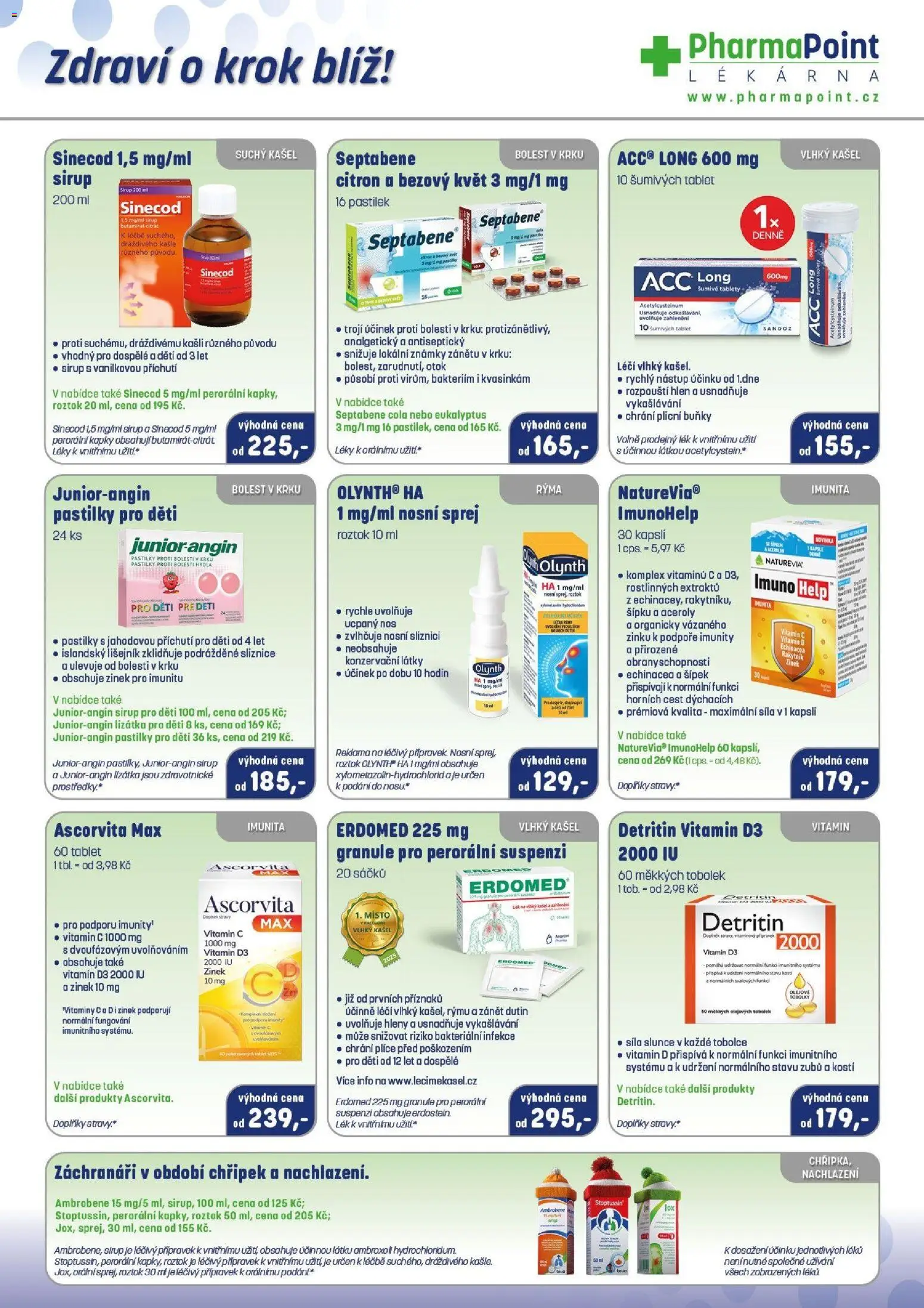 Pharmapoint leták od 01.01.2026 | Strana: 3 | Produkty: Tablet, Vitamíny, Vitamin D, Olynth
