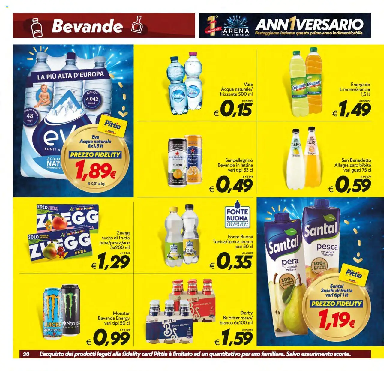 Volantino SuperConveniente del 17.10.2025 | Pagina: 20 | Prodotti: Limone, Pesca, Succo di frutta, Aperitivo