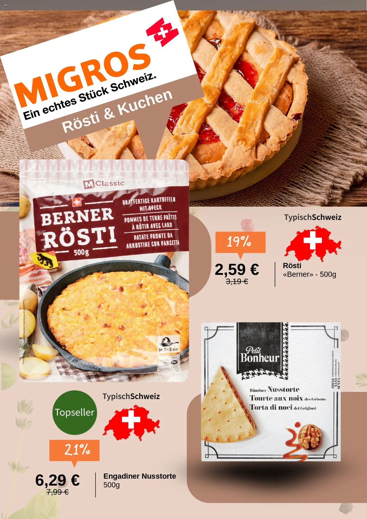 Migros Prospekt 	 – gültig ab 14.04.2026 | Seite: 3 | Produkte: Pommes, Kartoffeln, Kuchen
