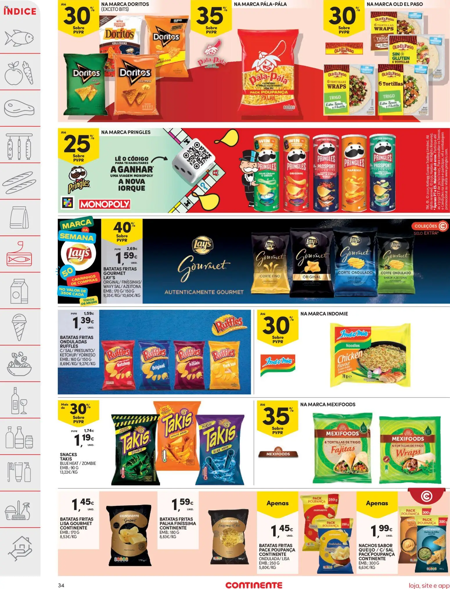 Continente folheto │ válido de 26.12.2025 | Página: 34 | Produtos: Sal, Queijo, Presunto, Ketchup