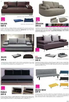 Kondela leták platný od 16.05.2025 | Strana: 253 | Produkty: Rozkladacia pohovka, Pohovka