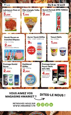 Hmarket - Prévisualisation de Hmarket catalogue valide à partir de 06.04.2026 | Page: 4 | Produits: Fromage, Yaourt