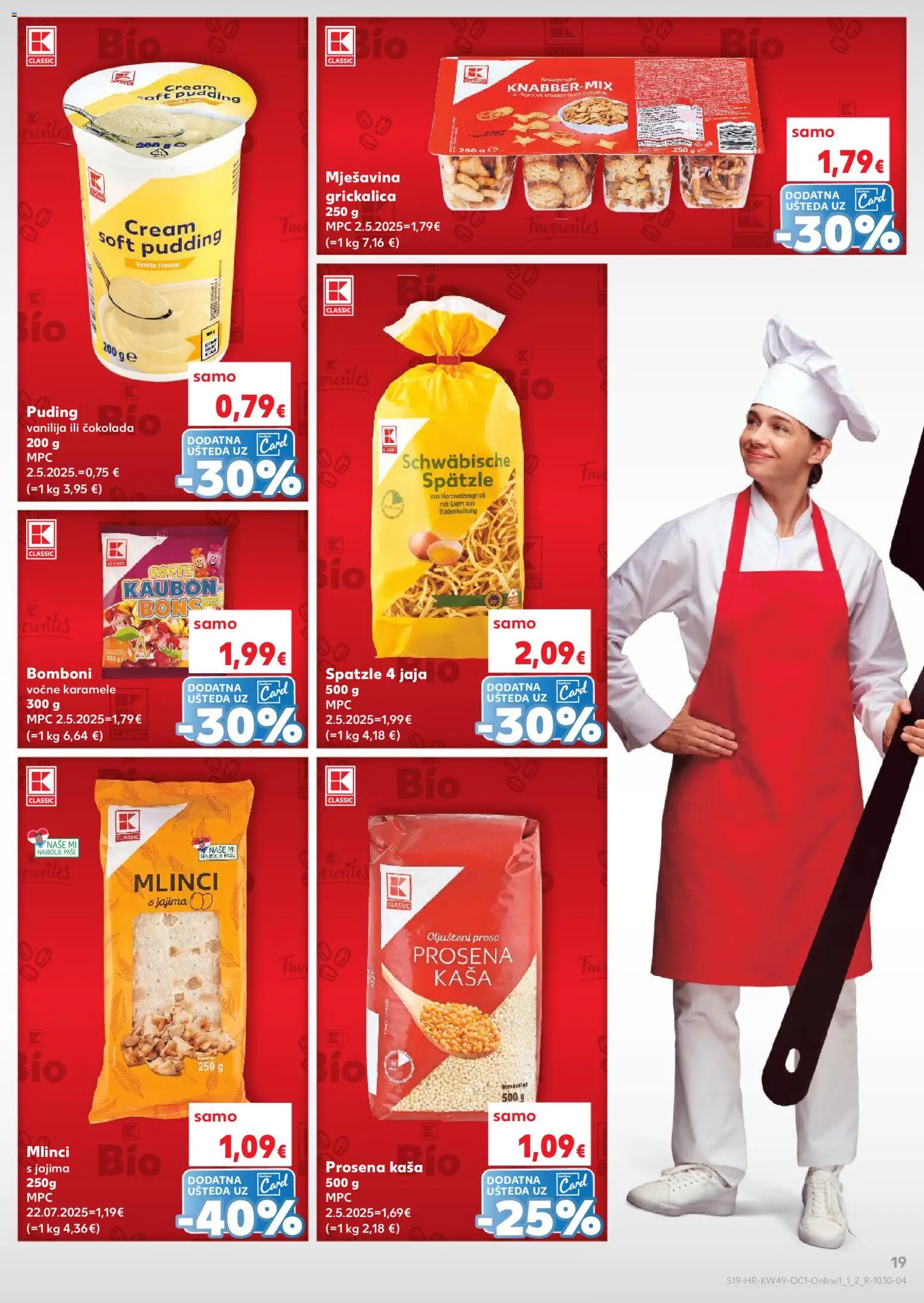 Kaufland katalog | vrijedi od 03.12.2025 | Stranica: 19 | Proizvodi: Čokolada, Puding, Pasta, Proso