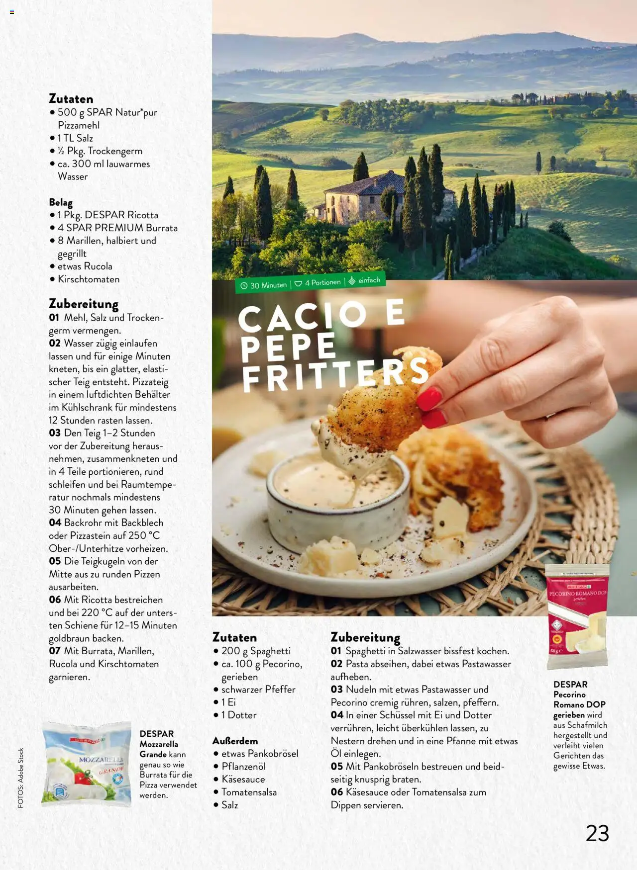 Spar Mahlzeit! Magazin gültig ab 01.07.2025 | Seite: 23 | Produkte: Pasta, Kühlschrank, Hajdina liszt, Pizza