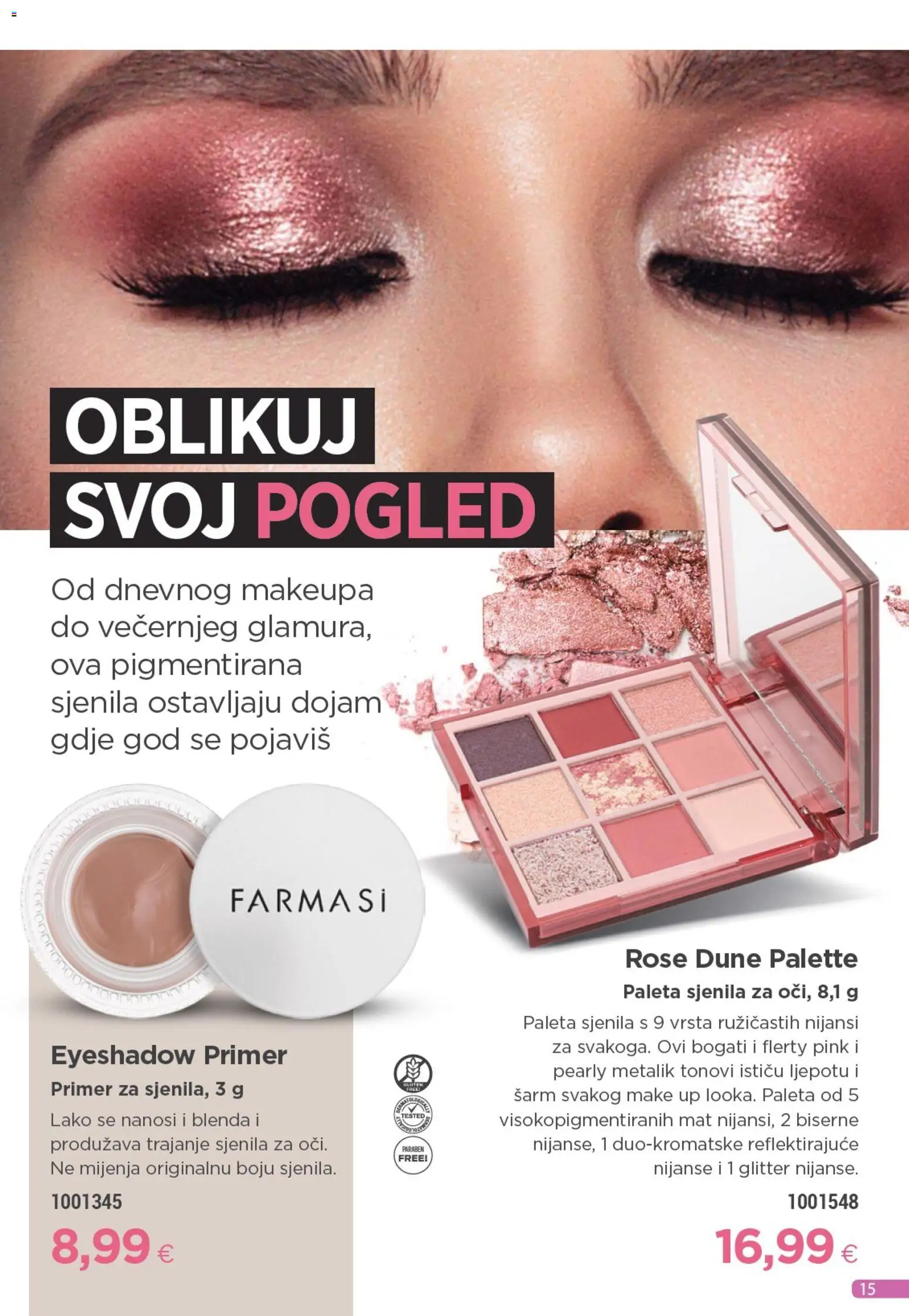 Farmasi katalog | vrijedi od 01.11.2025 | Stranica: 15 | Proizvodi: Paleta, Primer