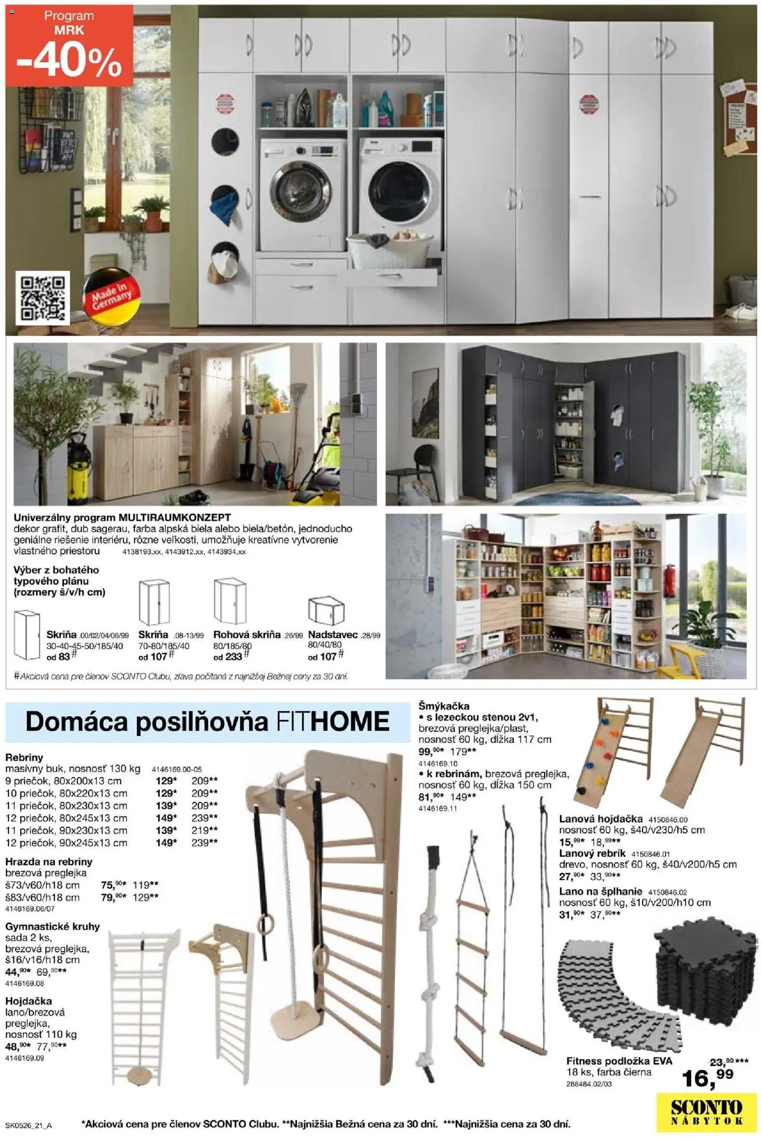 Nové Sconto nábytok akcie – leták je platný od 25.03.2026 | Strana: 21 | Produkty: Nábytok, Skriňa, Rohová skriňa, Hojdačka