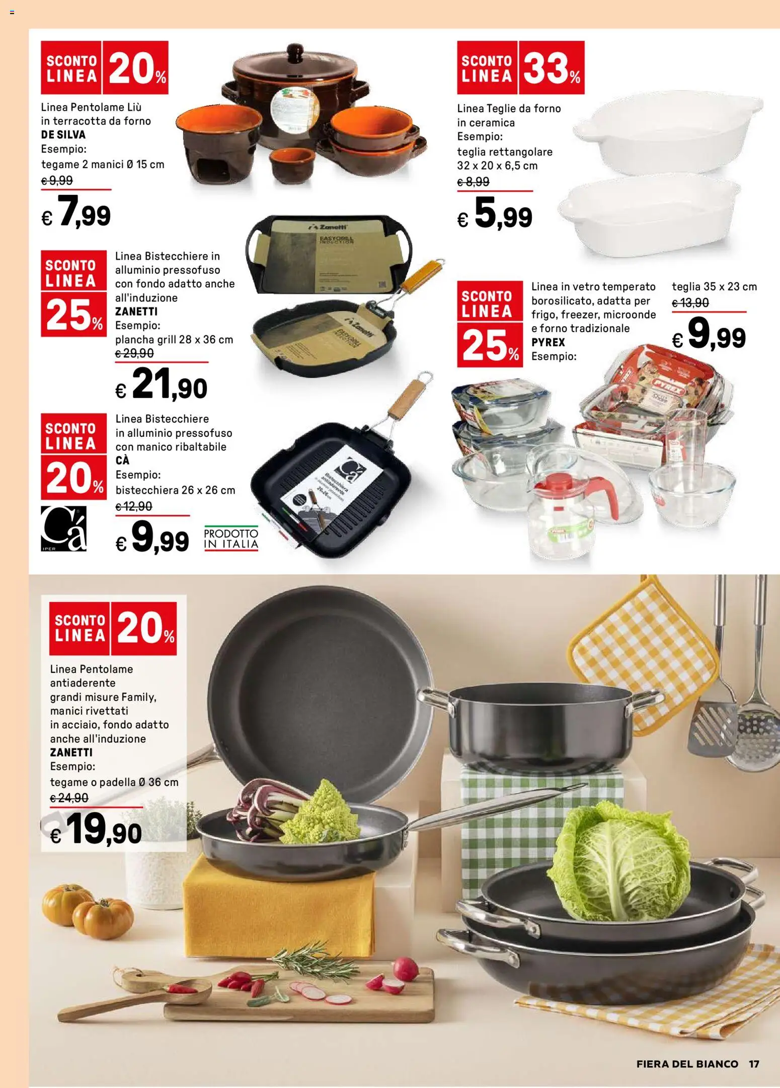 Volantino Iper del 27.12.2025 | Pagina: 17 | Prodotti: Bistecchiera, Padella, Forno, Alluminio