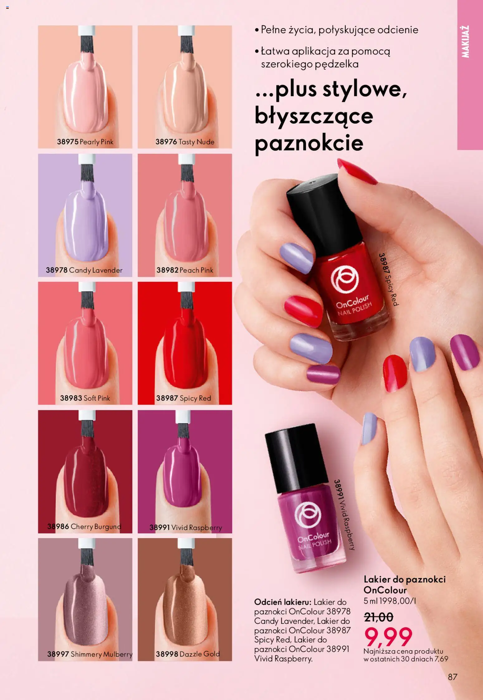 Oriflame Katalog 2 2026 od 21.01.2026 | Strona: 87 | Produkty: Makijaż, Lakier do paznokci