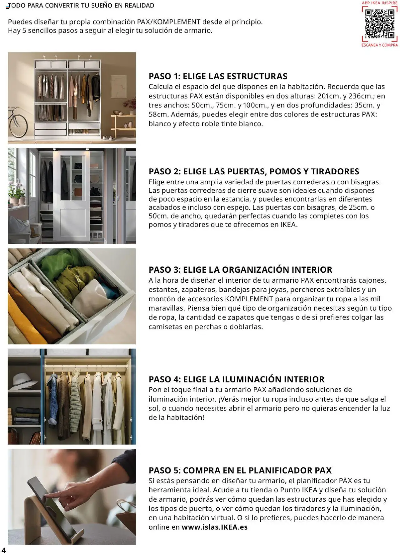 Catálogo IKEA Pax y Komplement │ válido desde el 01.09.2025 | Página: 4 | Productos: Té, Ropa, Galette de chaise, Armario