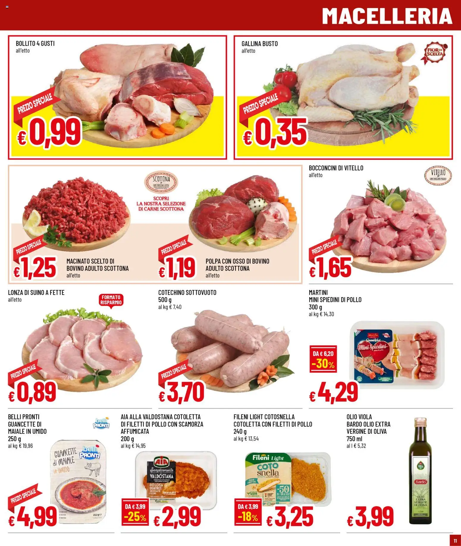 Volantino Galassia del 30.10.2025 | Pagina: 11 | Prodotti: Maiale, Suino, Olio, Macinato