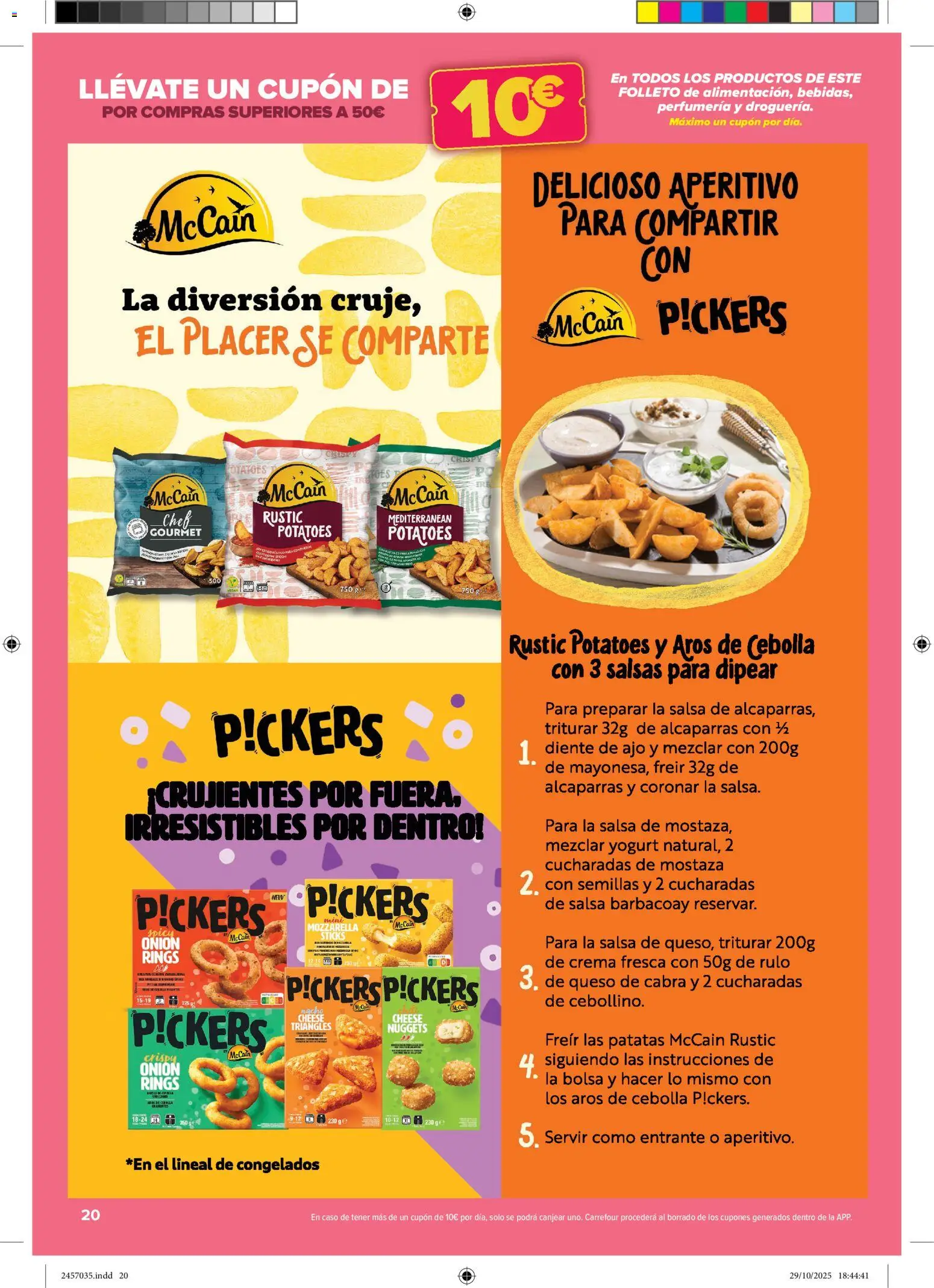 Carrefour folleto │ válido desde el 14.11.2025 | Página: 20 | Productos: Queso, Crema, Παγωμένο τσάι, Nuggets
