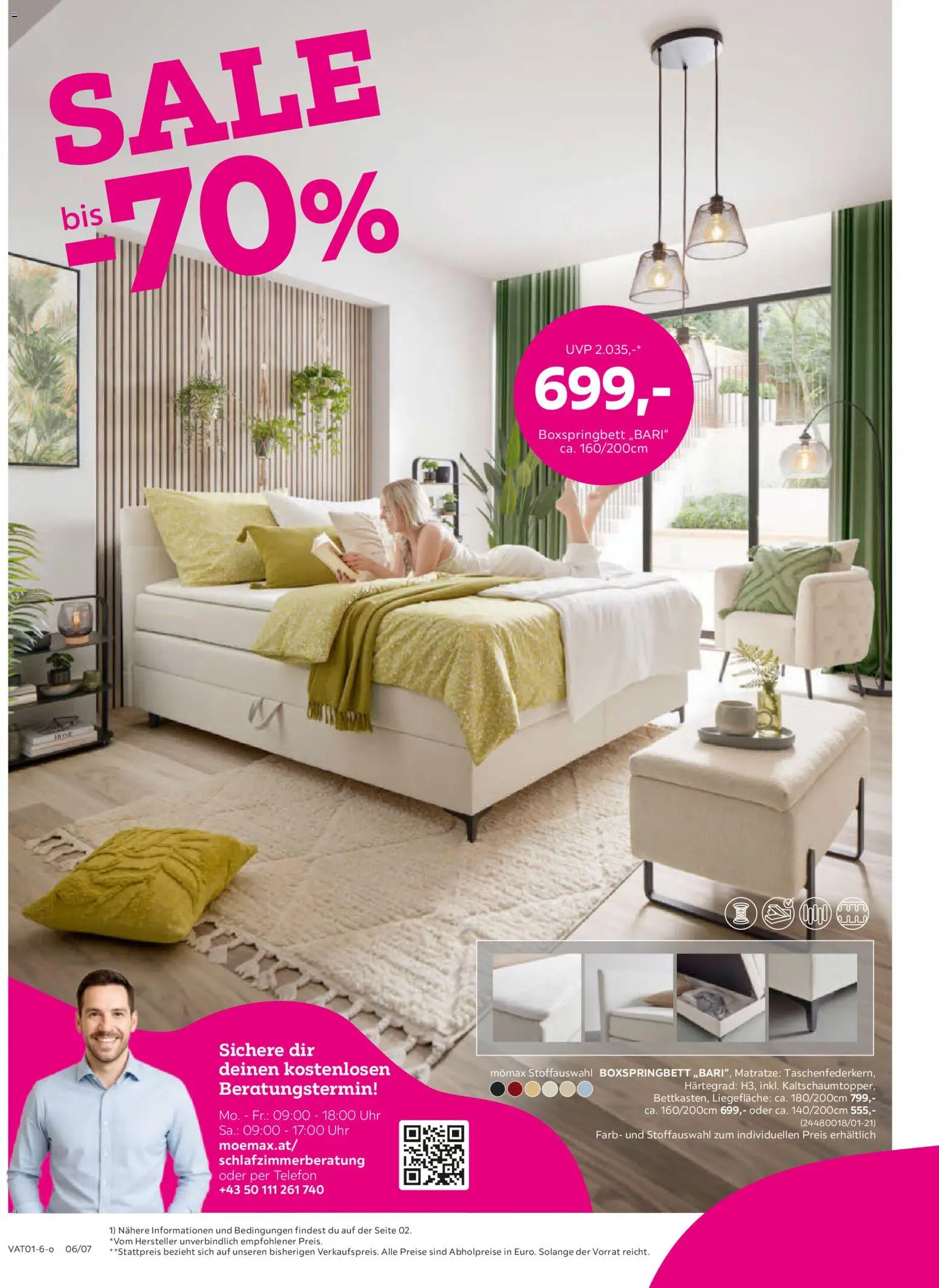 Mömax Prospekt aktuell gültig ab 27.12.2025 | Seite: 6 | Produkte: Telefon, Uhr, Matratze
