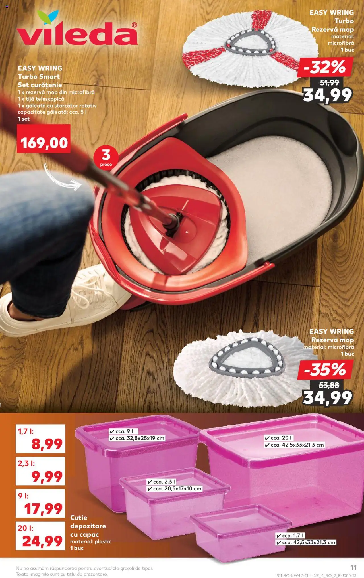 Noul catalog Kaufland – valabil de la 15.10.2025 | Pagină: 11 | Produse: Storcător, Mop, Cutie
