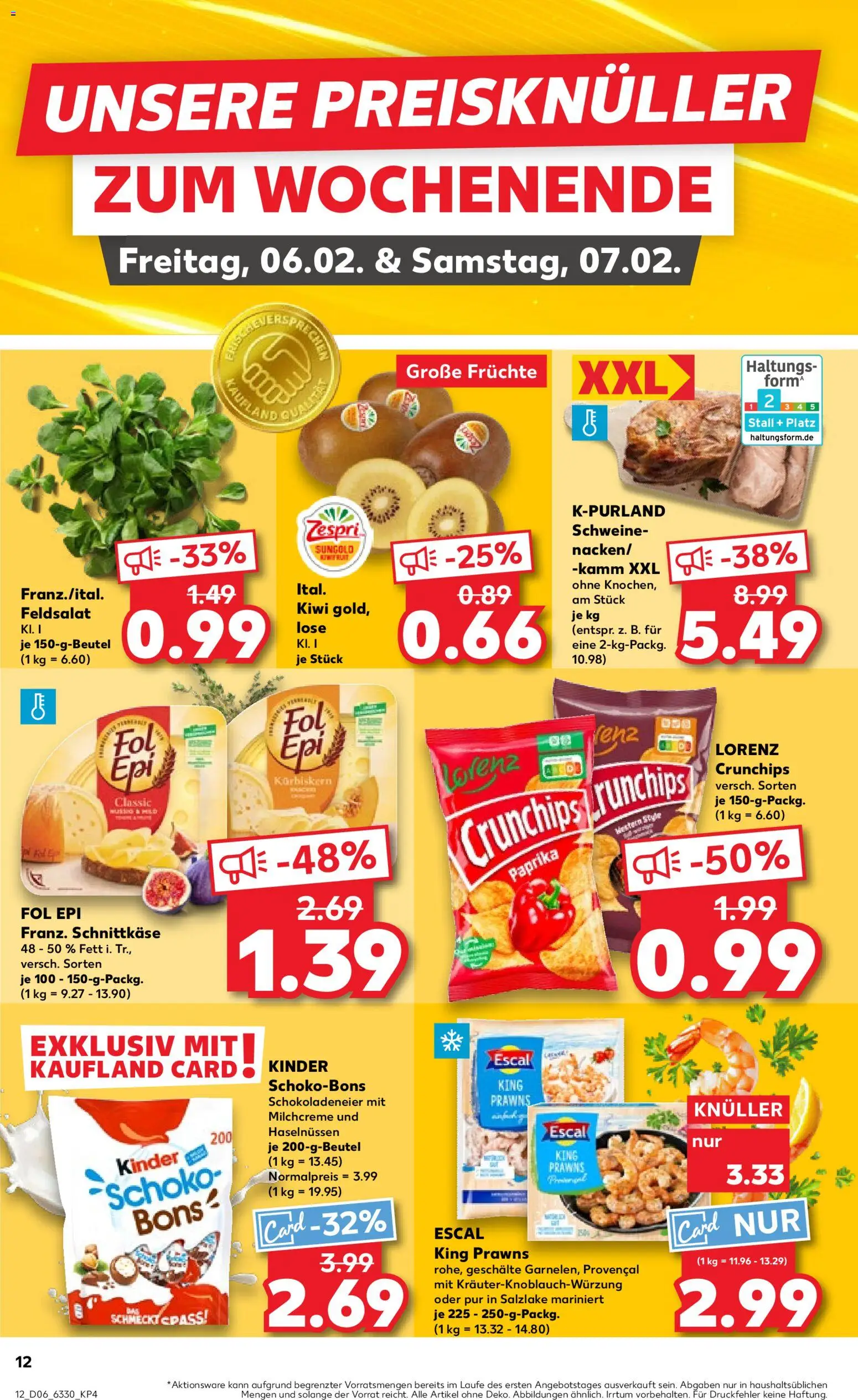 Kaufland prospekt Hamburg	 – gültig ab 05.02.2026 | Seite: 12 | Produkte: Paprika, Lorenz crunchips, Chips, Kiwi