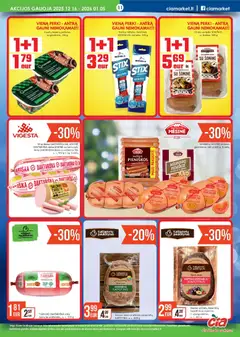 ČIA MARKET leidinys galioja nuo 16.12.2025 | Puslapis: 11 | Prekių: Sardelės, Dešrelės, Viščiukų, Dešra