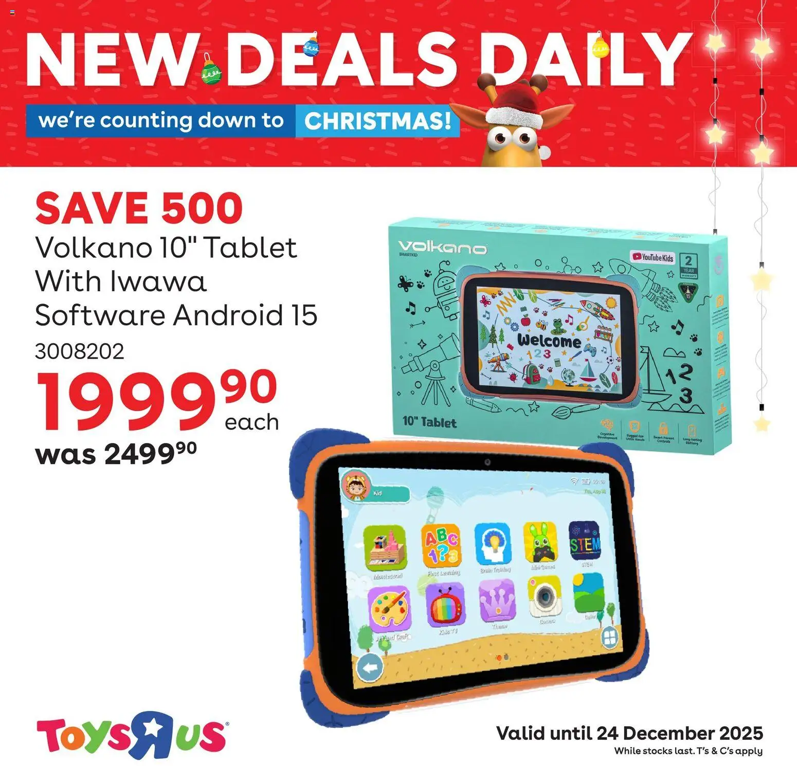 New Toys R Us catalogue – valid from 23.12.2025 | Page: 3 | Products: Tablet, Toys, Battery