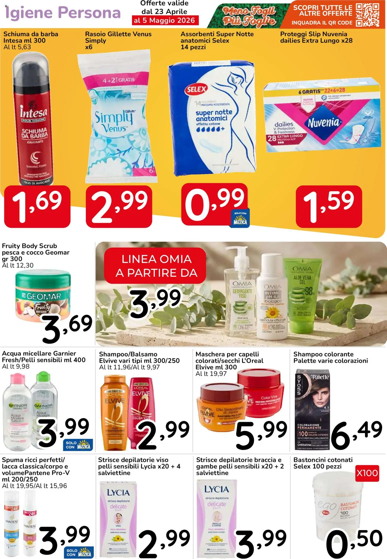 Volantino Famila del 23.04.2026 | Pagina: 40 | Prodotti: Shampoo, Acqua micellare, Detergente, Acqua
