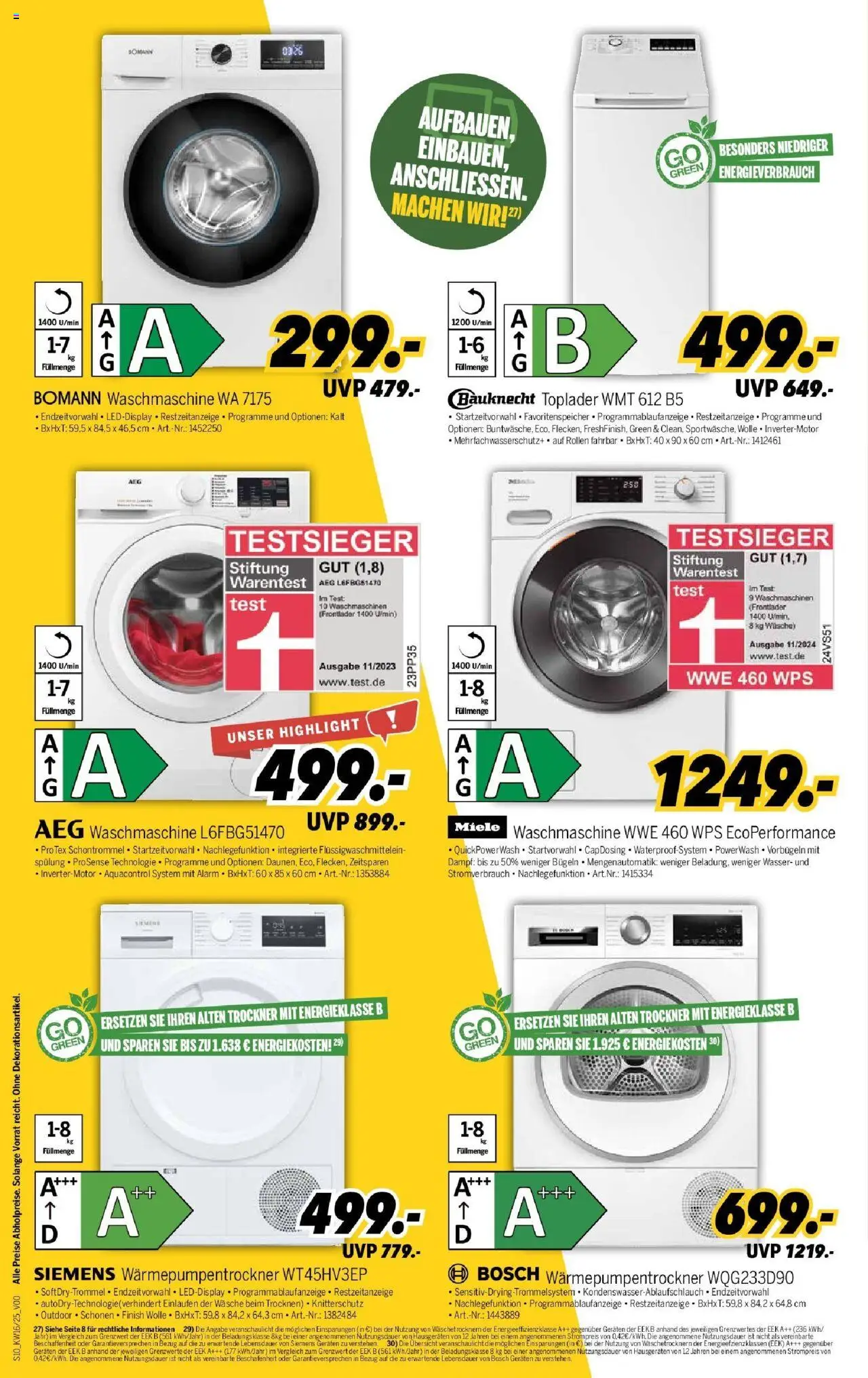 Medimax - MEDIMAX: Aktuelle Angebote - gültig ab dem 12.04.2025 | Seite: 10 | Produkte: Bosch, Siemens, Trockner, Toplader