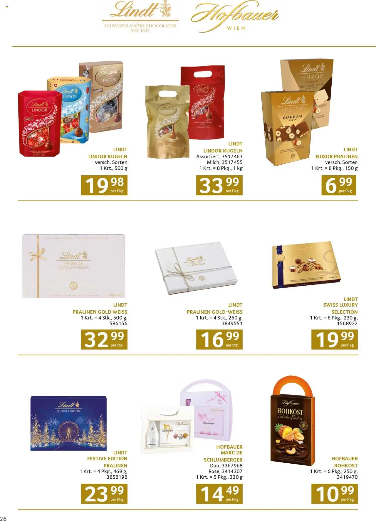 Transgourmet Weihnachtskatalog 2025 gültig ab 13.10.2025 | Seite: 26 | Produkte: Milch