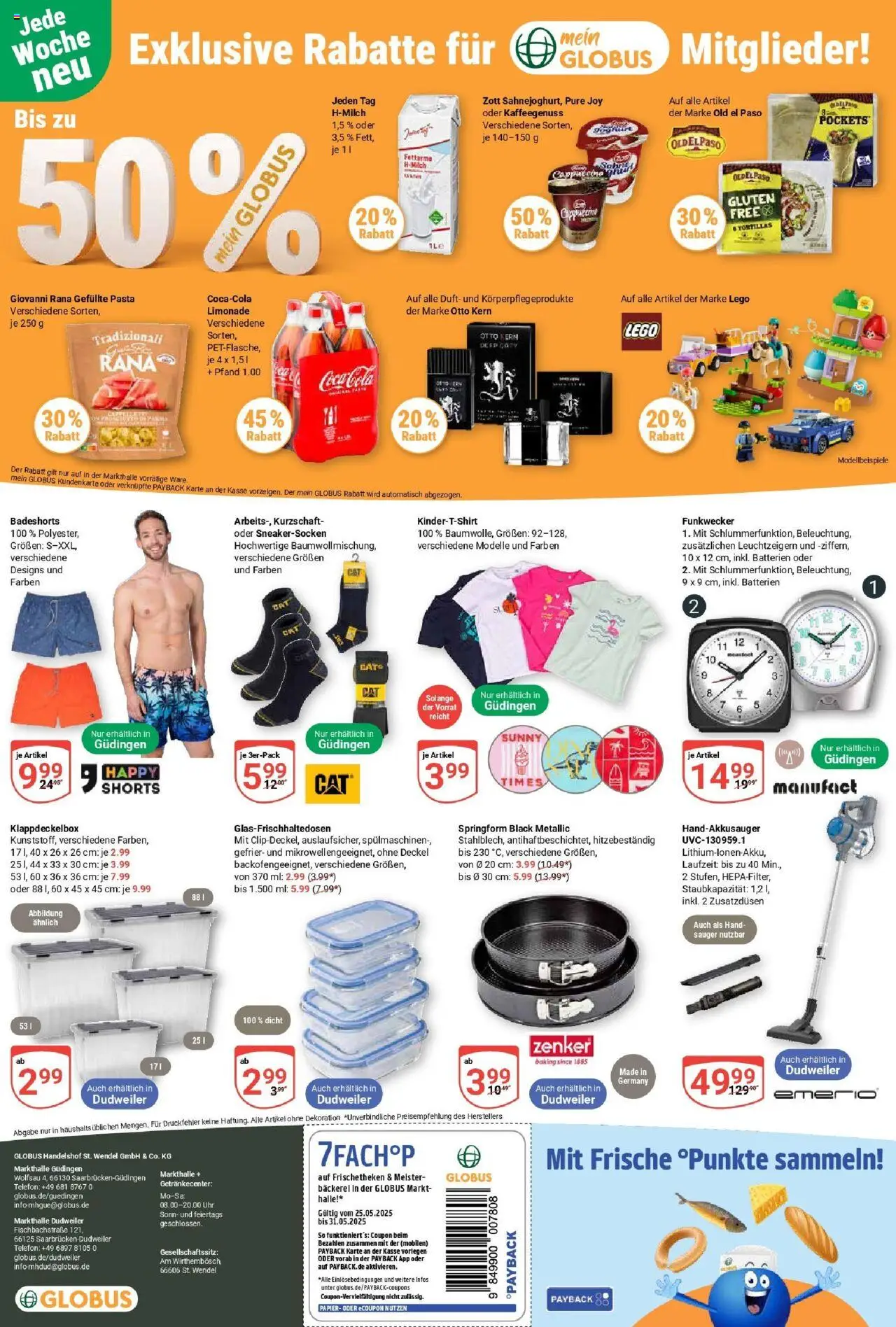 Globus prospekt Saarbrücken-Güdingen	 - gültig ab dem 25.05.2025 | Seite: 26 | Produkte: Badeshorts, Duft, Limonade, Pasta