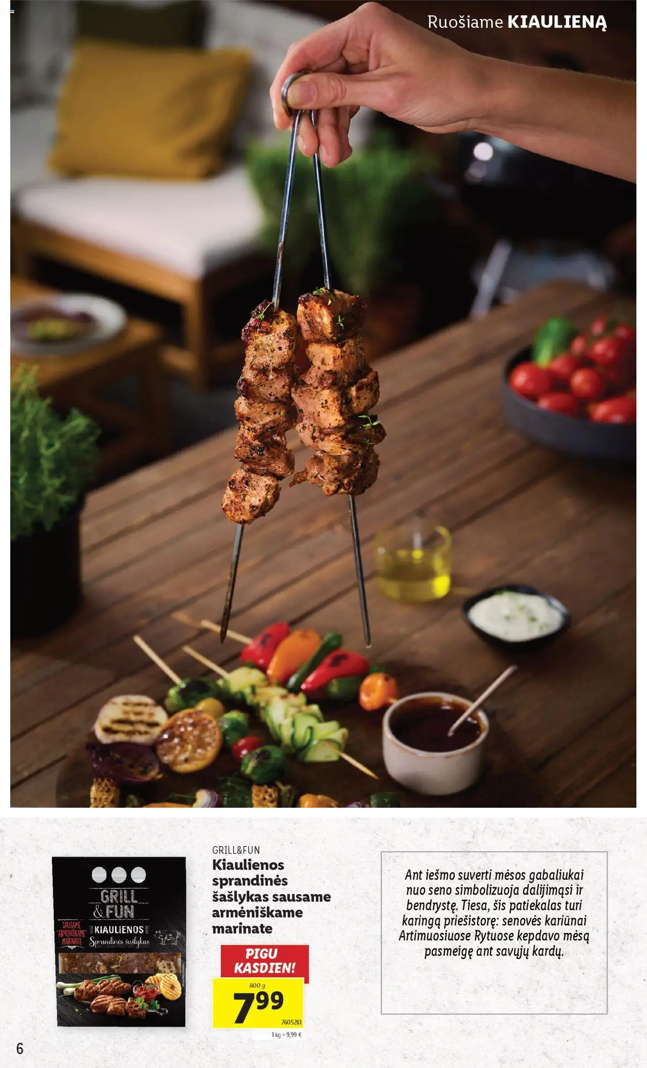 LIDL leidinys Grill & Fun│galioja nuo 21.04.2025 | Puslapis: 6 | Prekių: Kiaulienos, Kiauliena