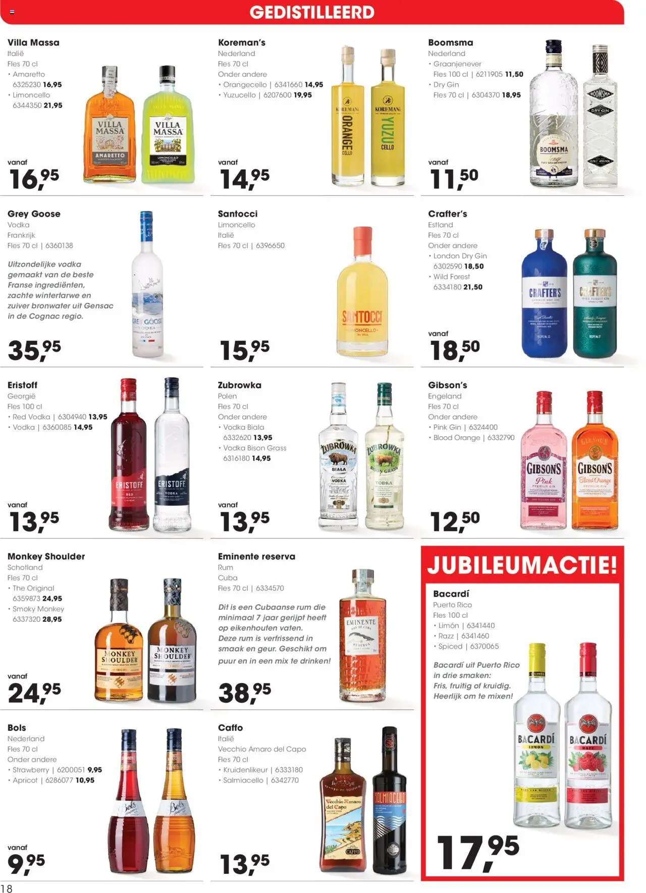  | Pagina: 18 | Producten: Gin, Fles, Panini kenyér