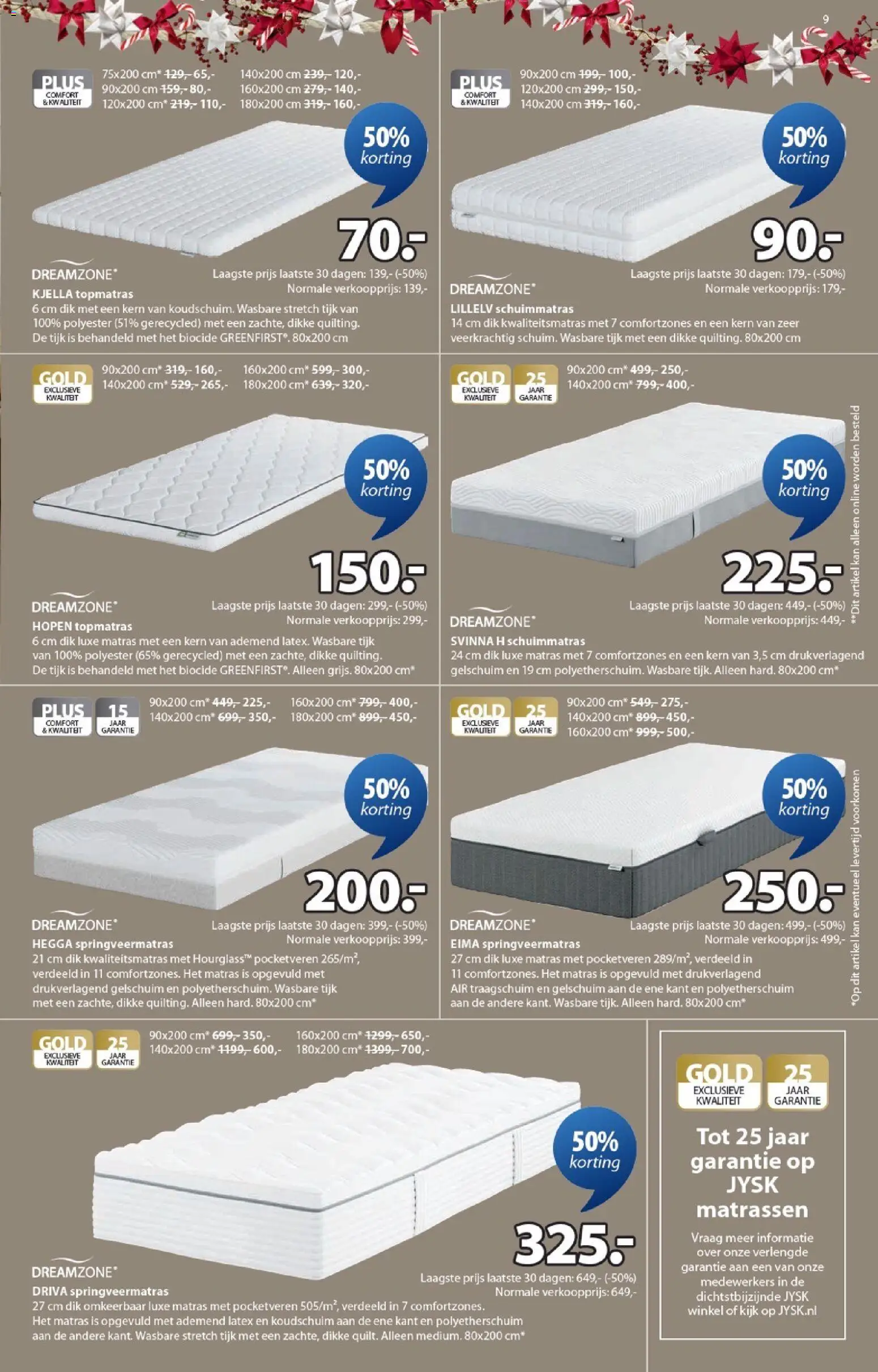 {H1} | Pagina: 9 | Producten: Kan, Matras