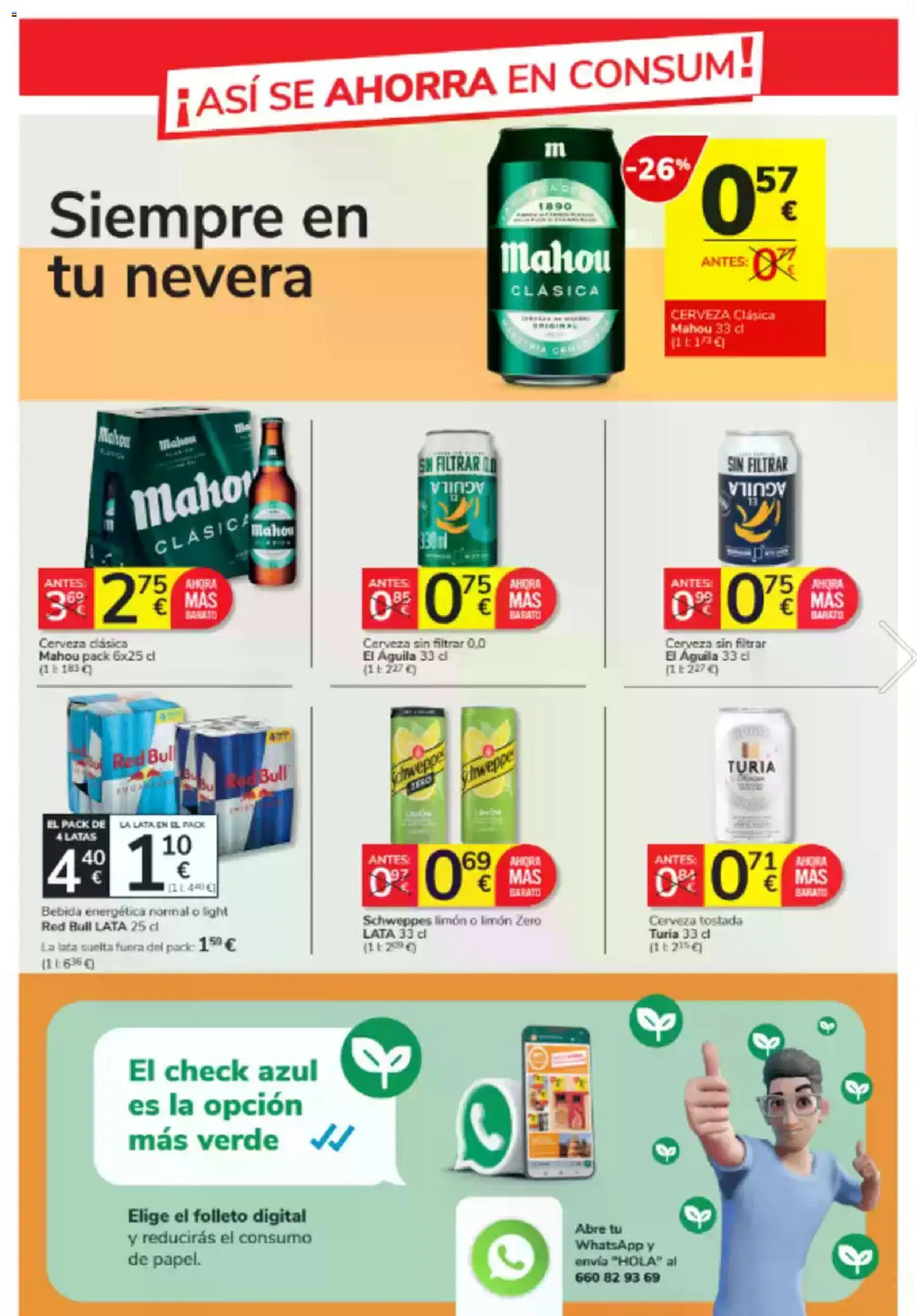 Consum folleto │ válido desde el 23.10.2025 | Página: 23 | Productos: Cerveza, Nevera