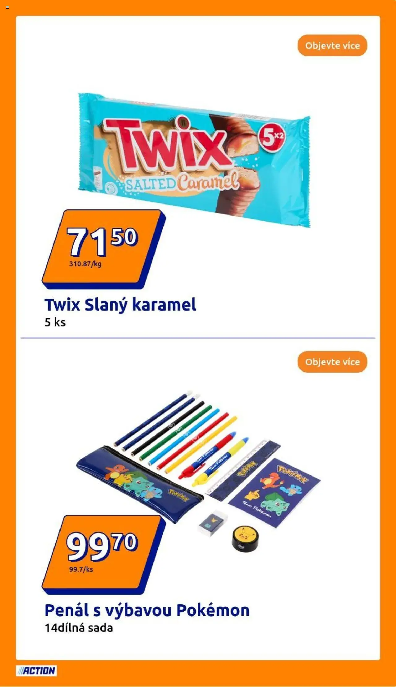 Action leták od 18.06.2025 | Strana: 17 | Produkty: Penál, Slaný karamel, Twix