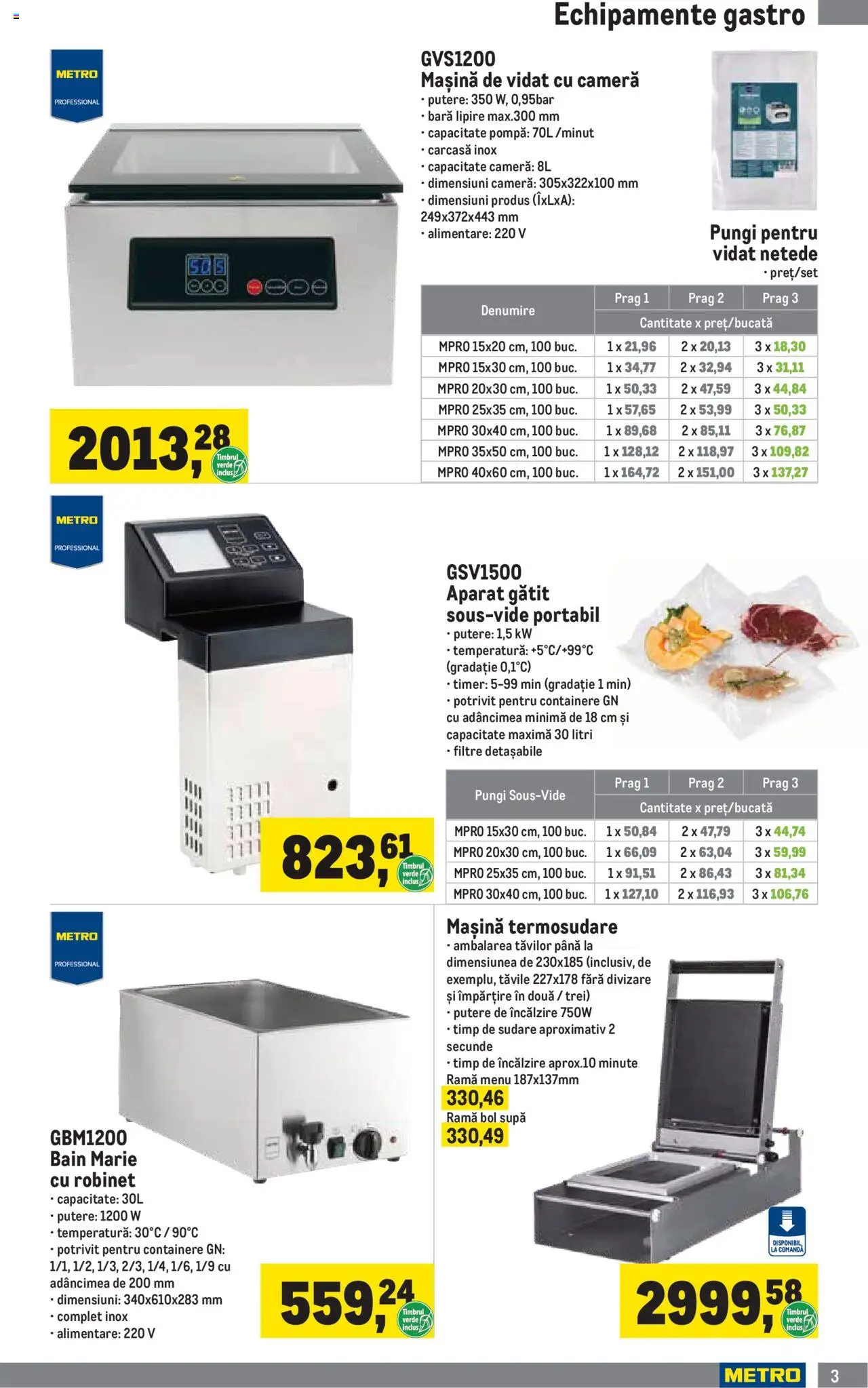 Metro catalog - Soluții Nealimentare pentru HoReCa – valabil de la 01.07.2025 | Pagină: 3 | Produse: Cameră, Carcasă, Bol