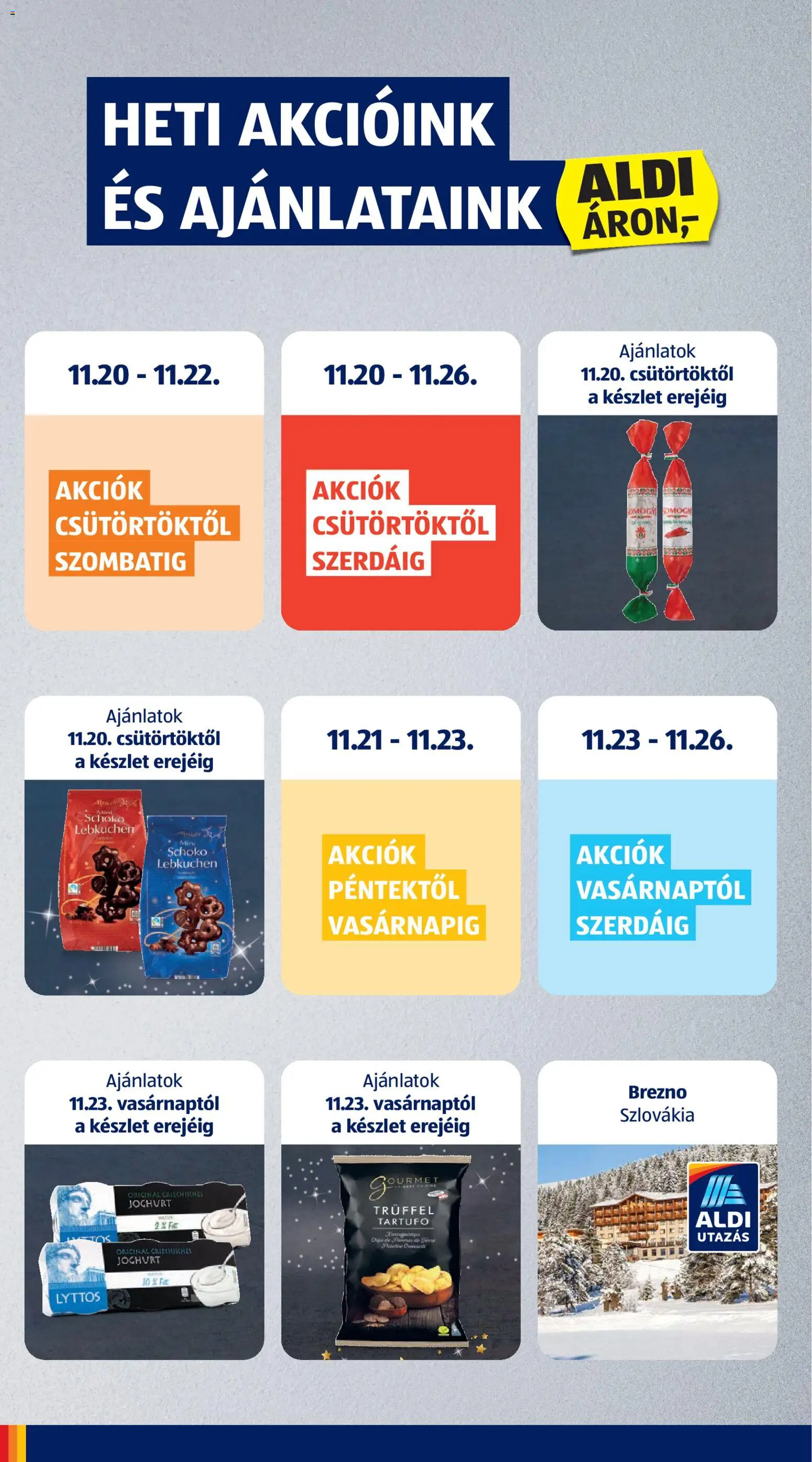 Aldi akciós ujság - amely érvényes a következő dátumtól: 20.11.2025 | Oldal: 2