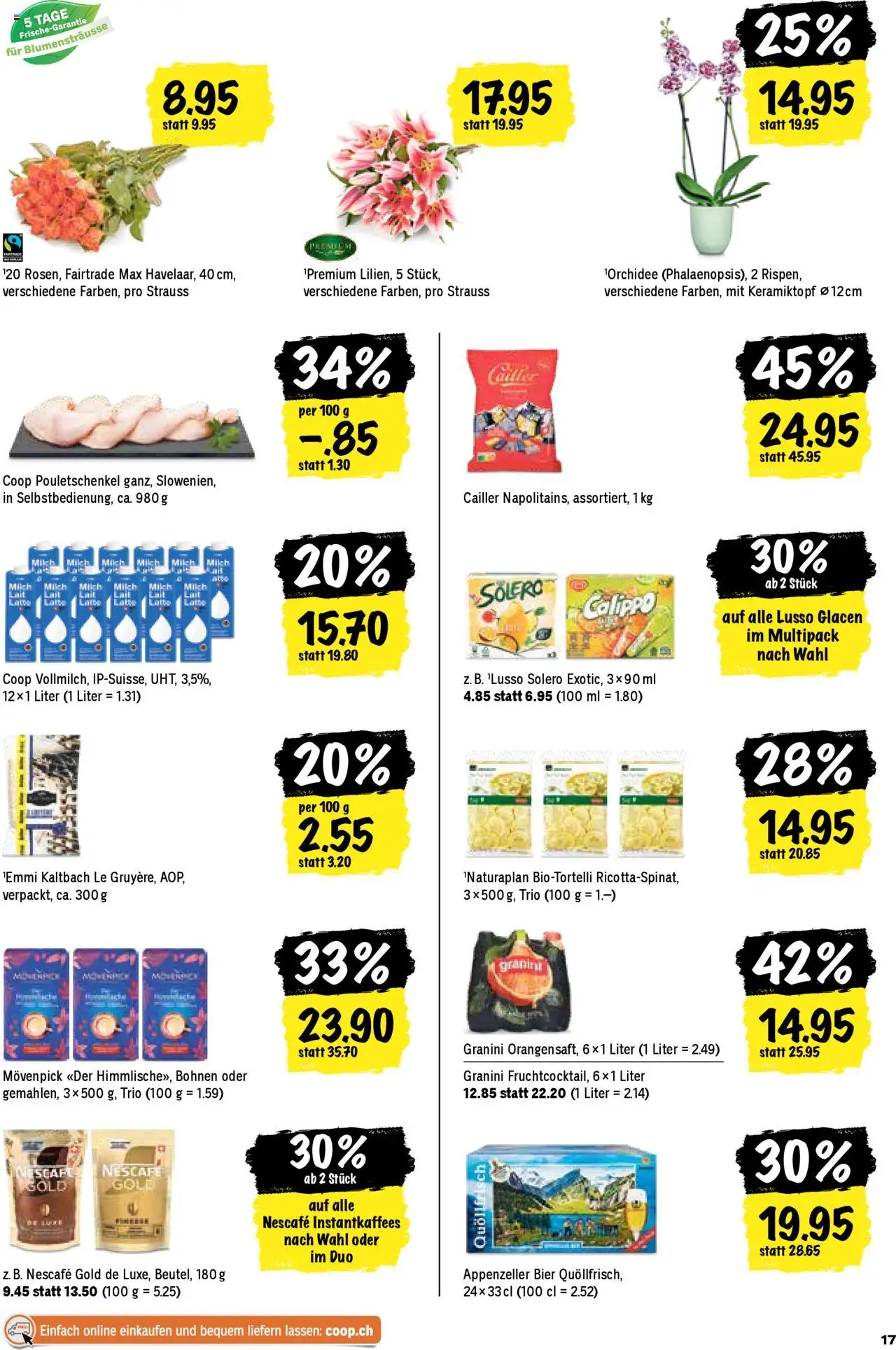 Coop Aktionen ab 28.08.2025 | Seite: 17 | Produkte: Milch, Bier