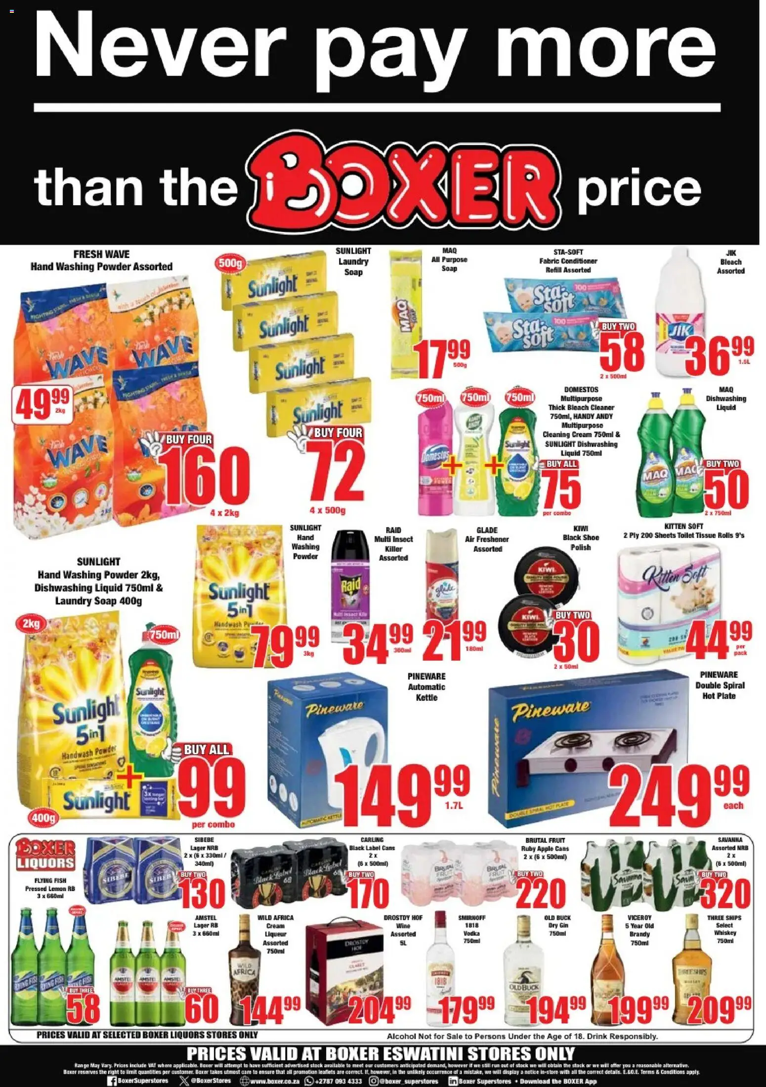 New Boxer catalogue – valid from 19.02.2026 | Page: 8 | Products: Hot plate, Powder, Kiwi, Lemon